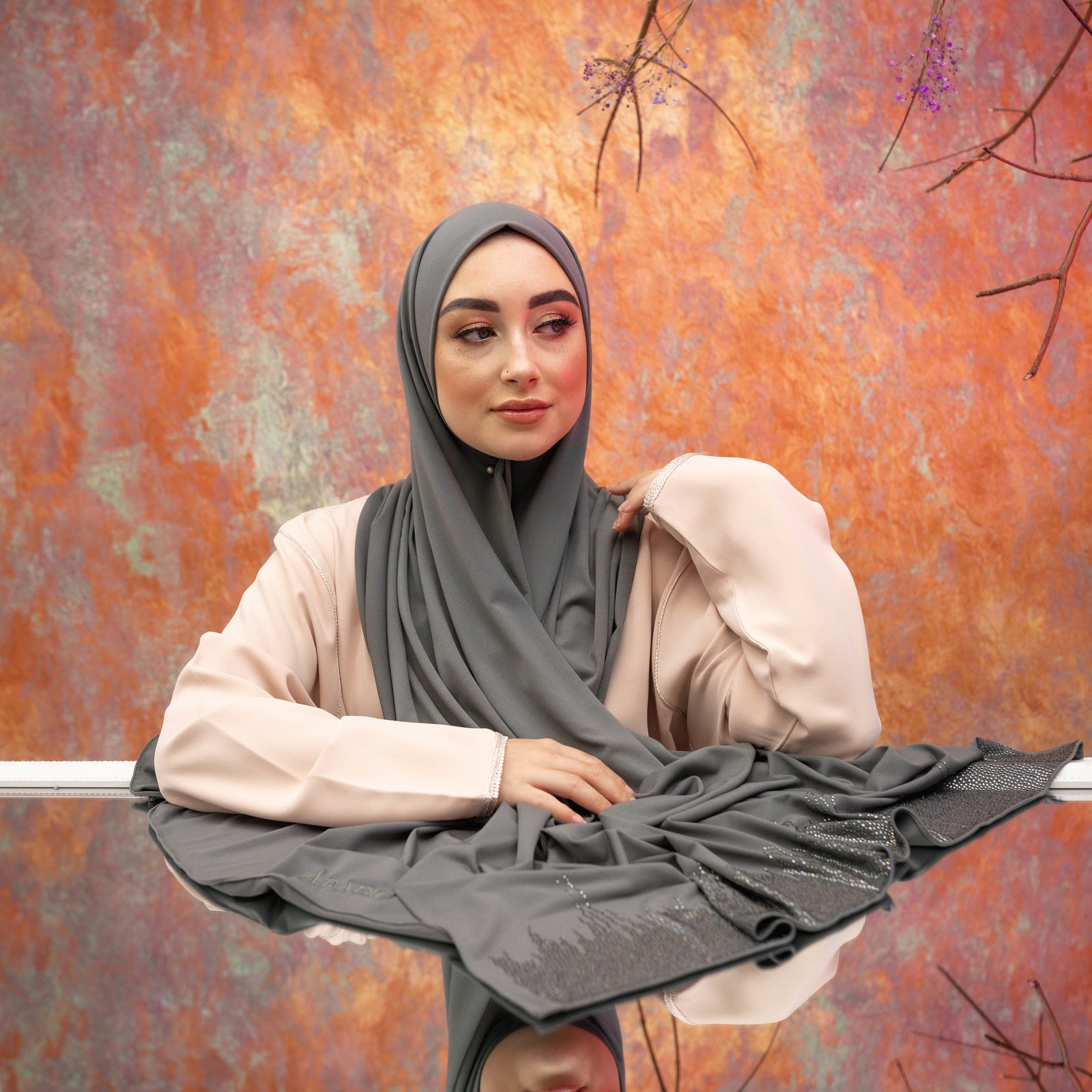 PREMIUM JERSEY HIJAB LIA - TAUPE GRAY