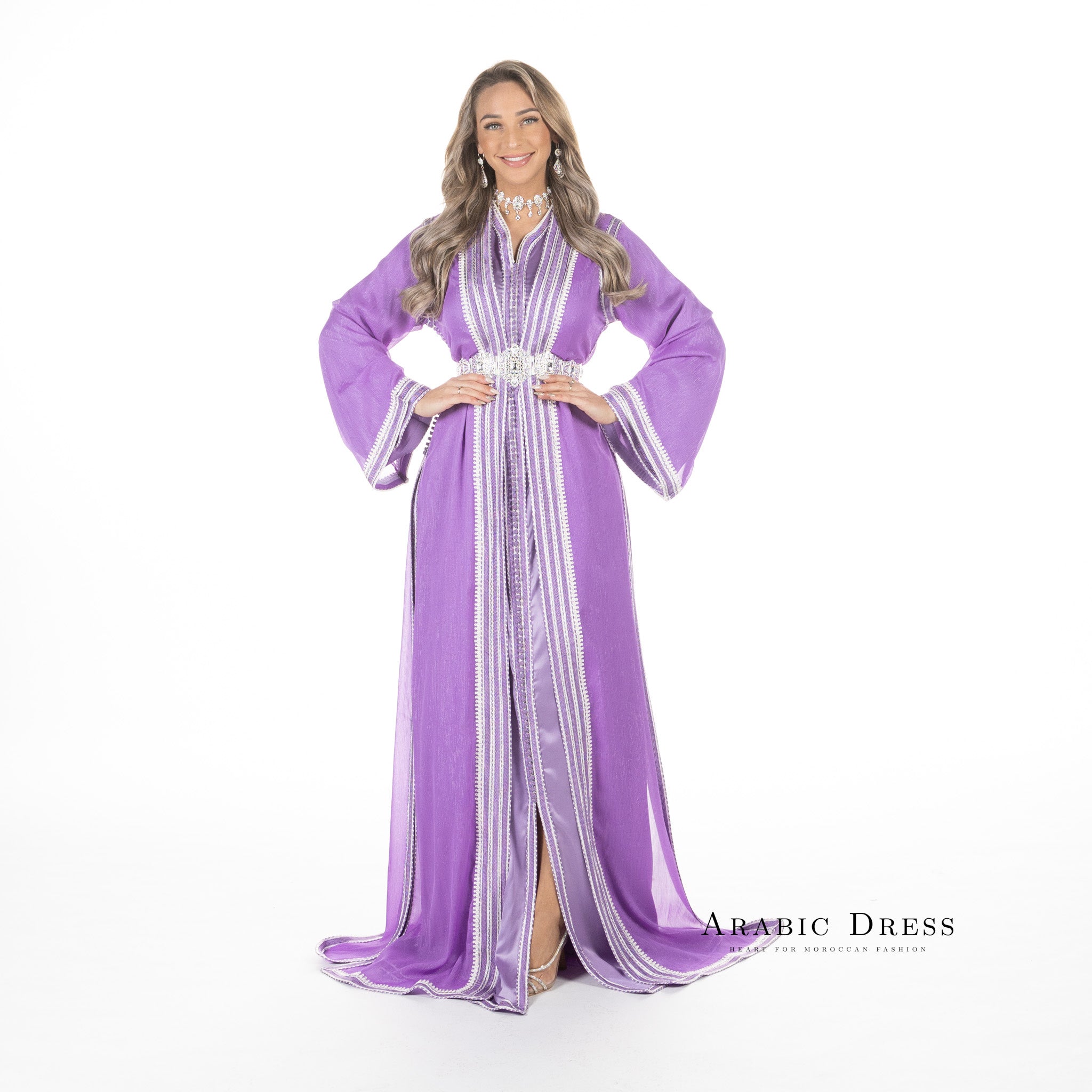 Caftan Hiba Thistle