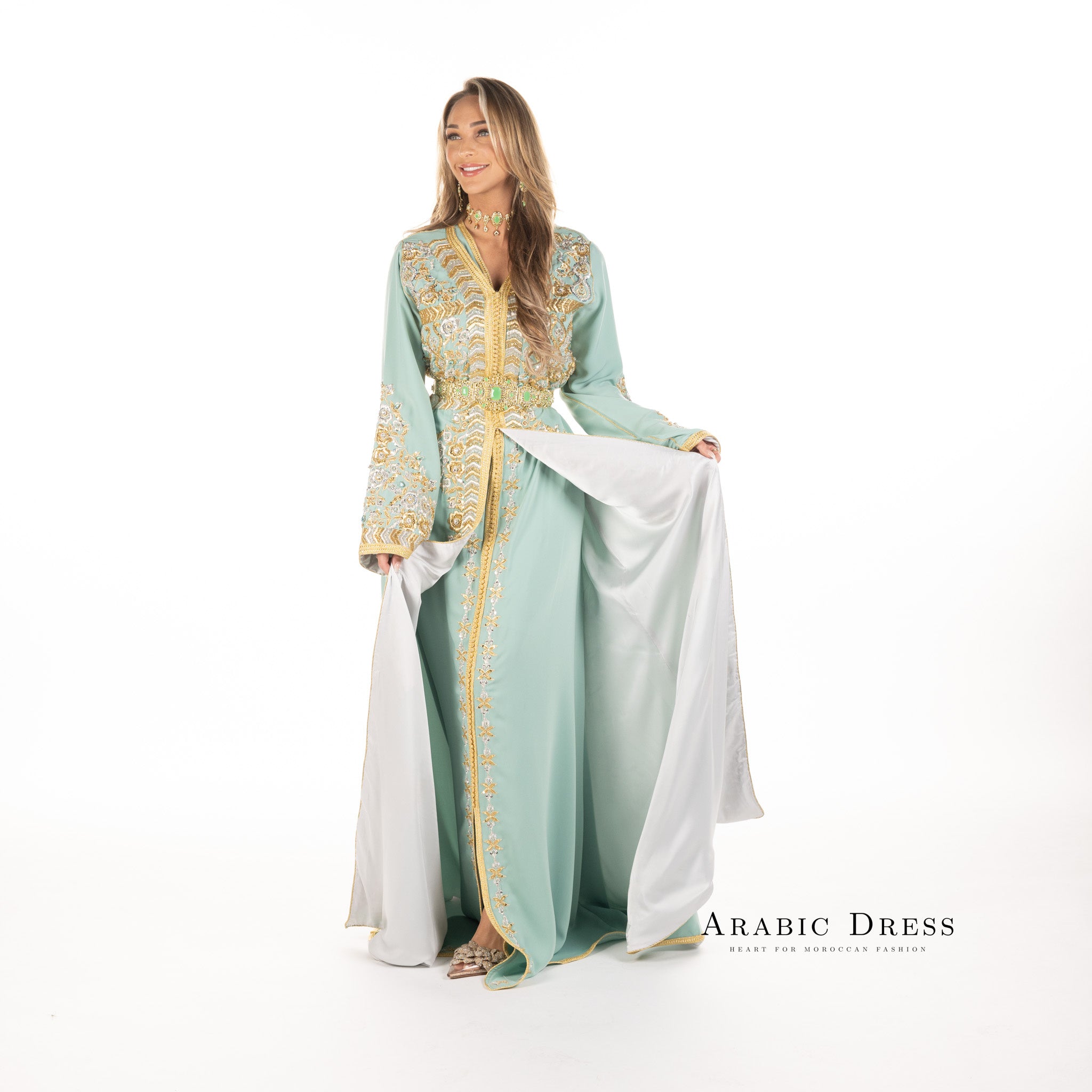 Caftan Nisa Turquiose