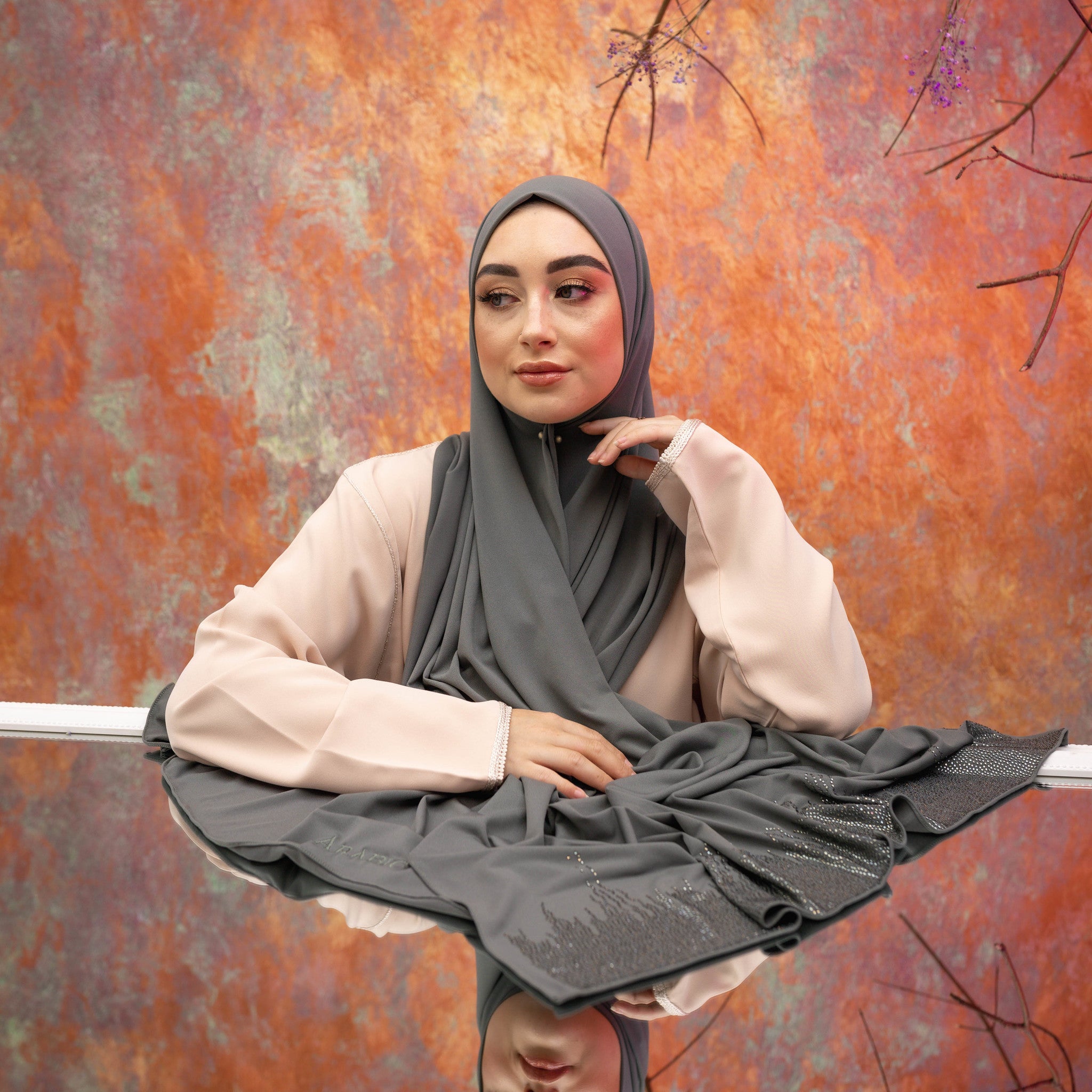 PREMIUM JERSEY HIJAB LIA - TAUPE GRAY