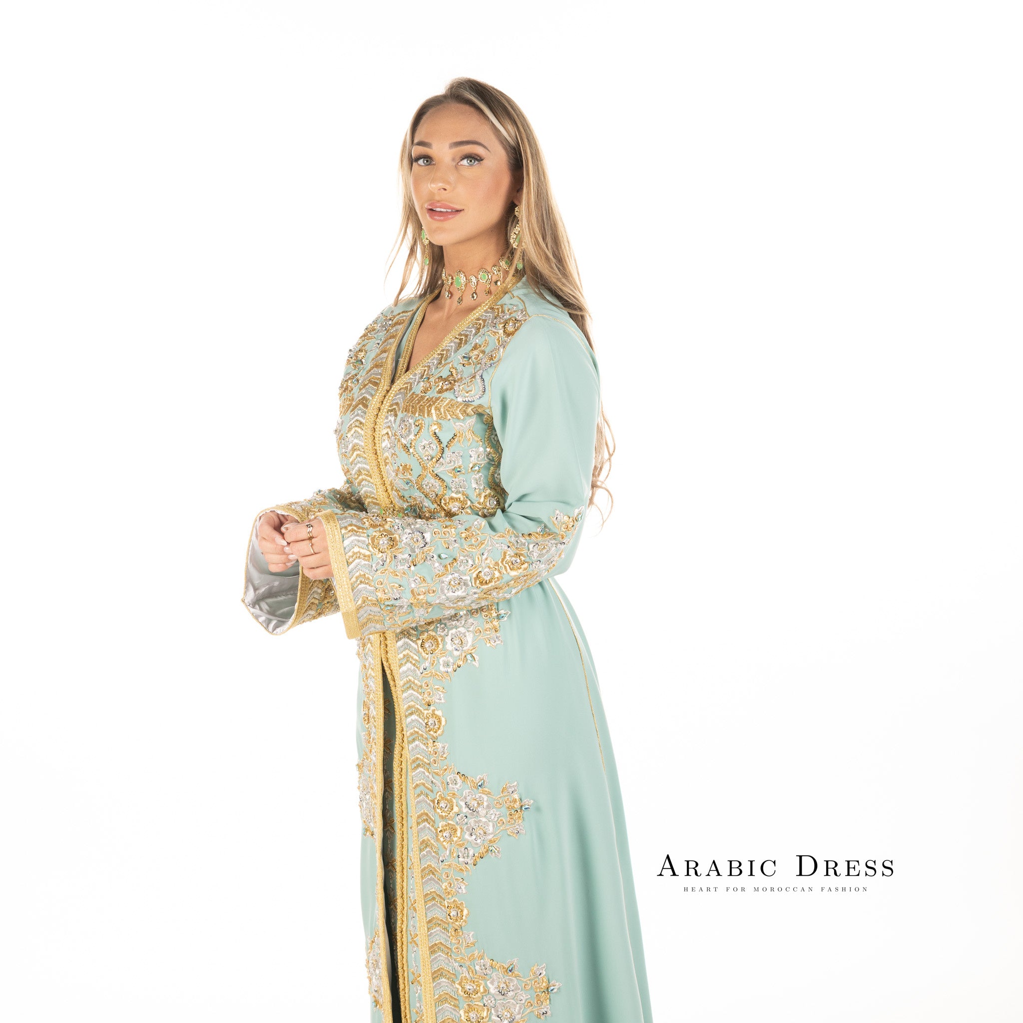Caftan Nisa Turquiose