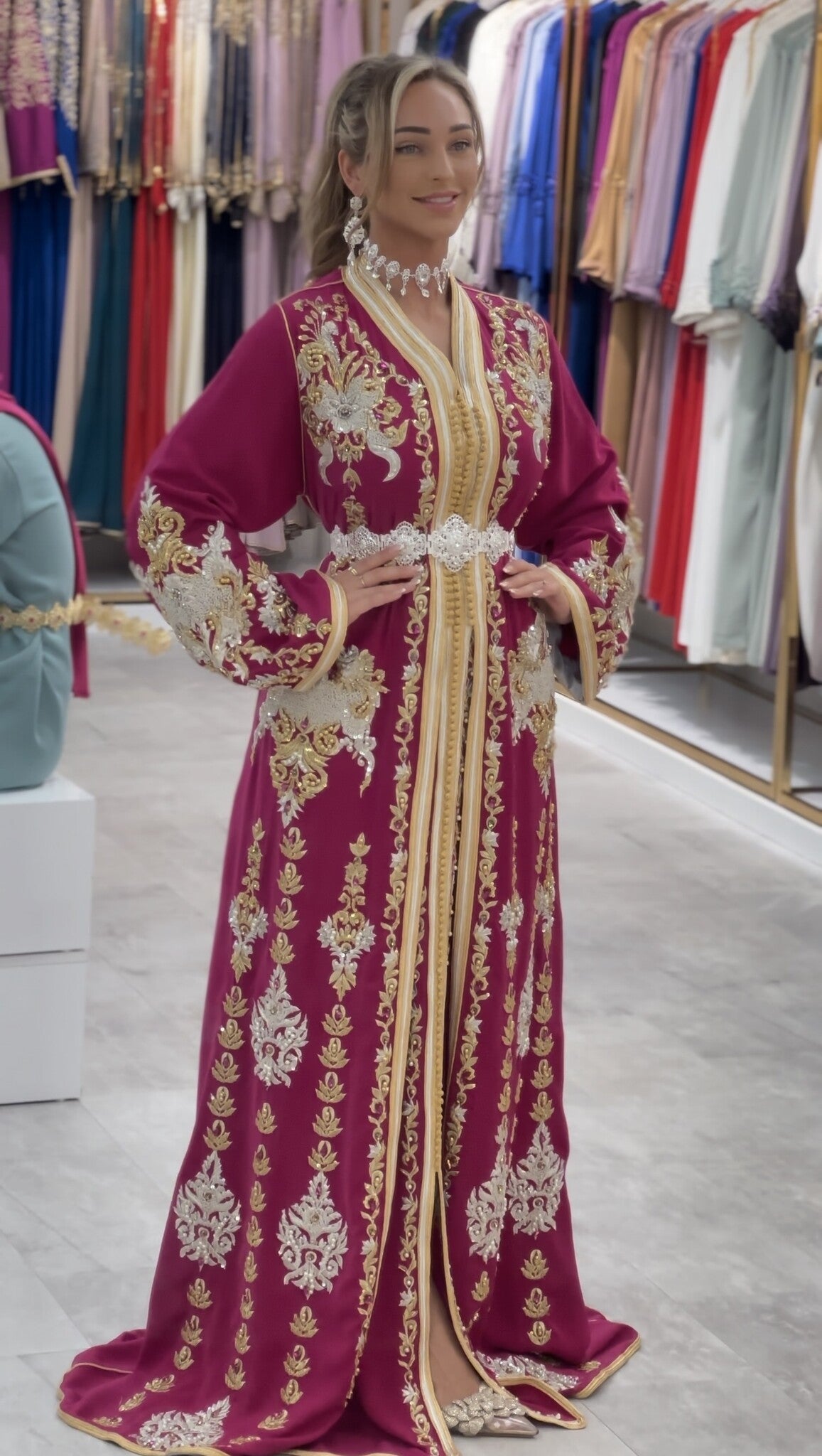 Caftan Nisrine Magenta