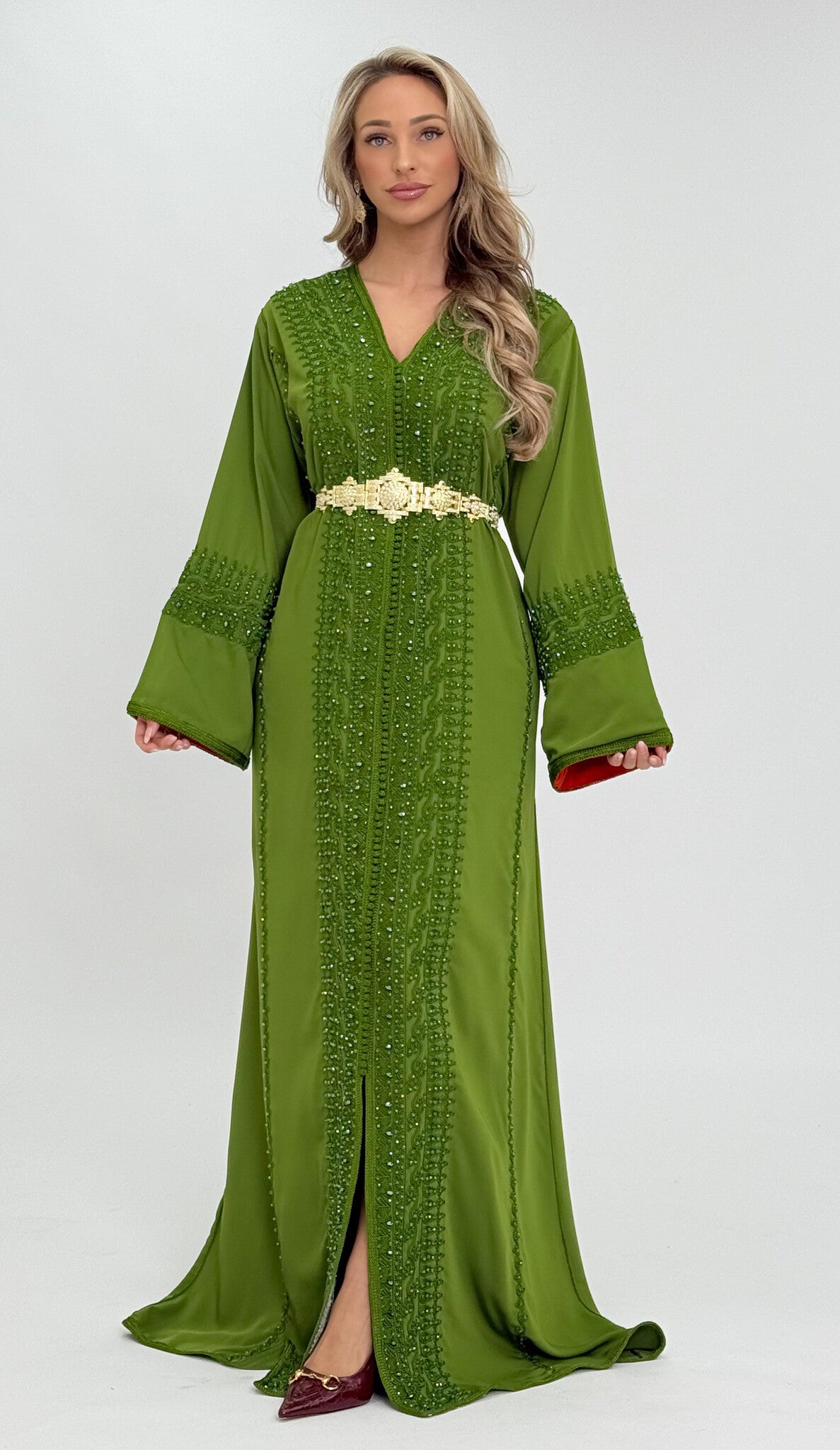 Caftan Lamyae Olive Green