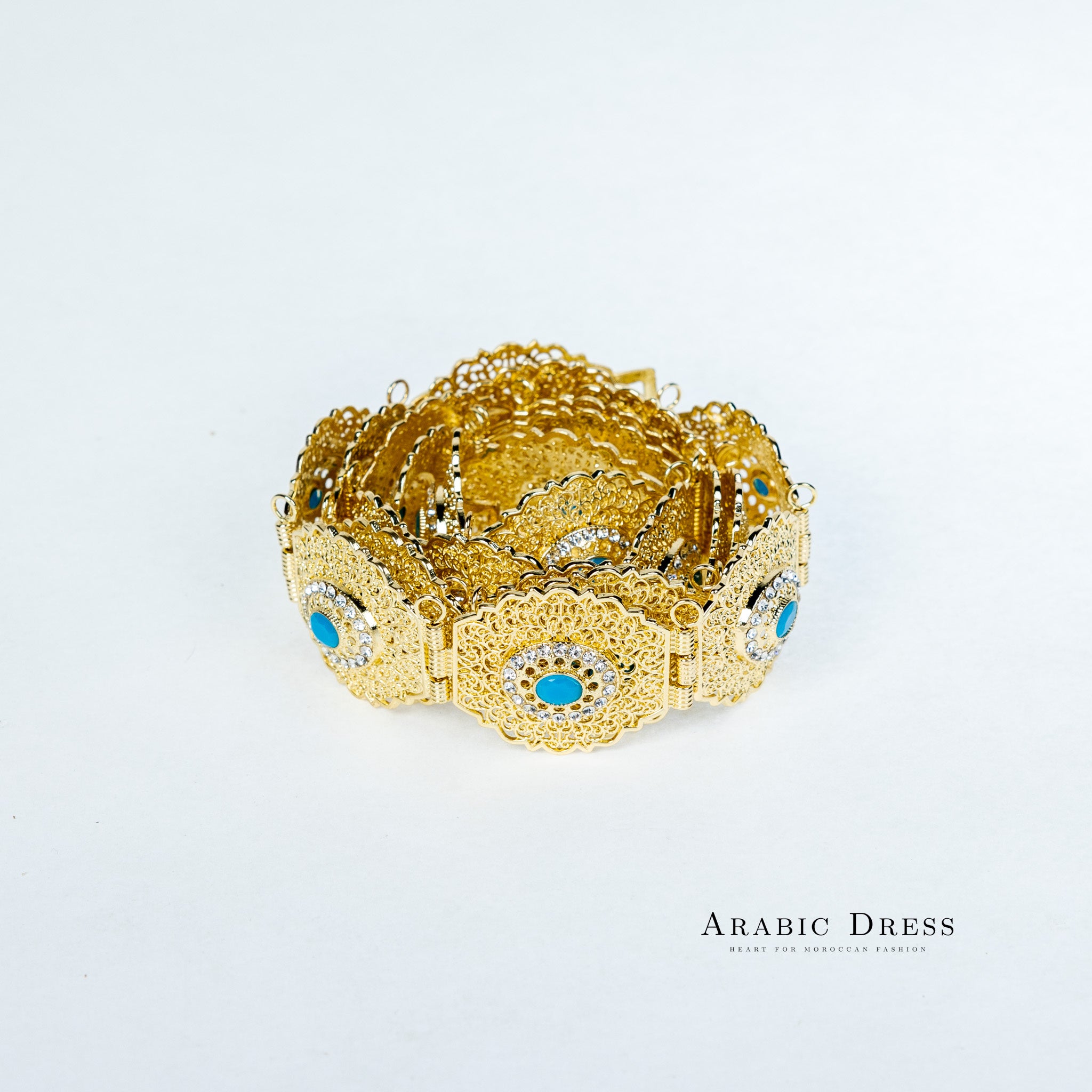 Yon Gold/AquaBlue Belt