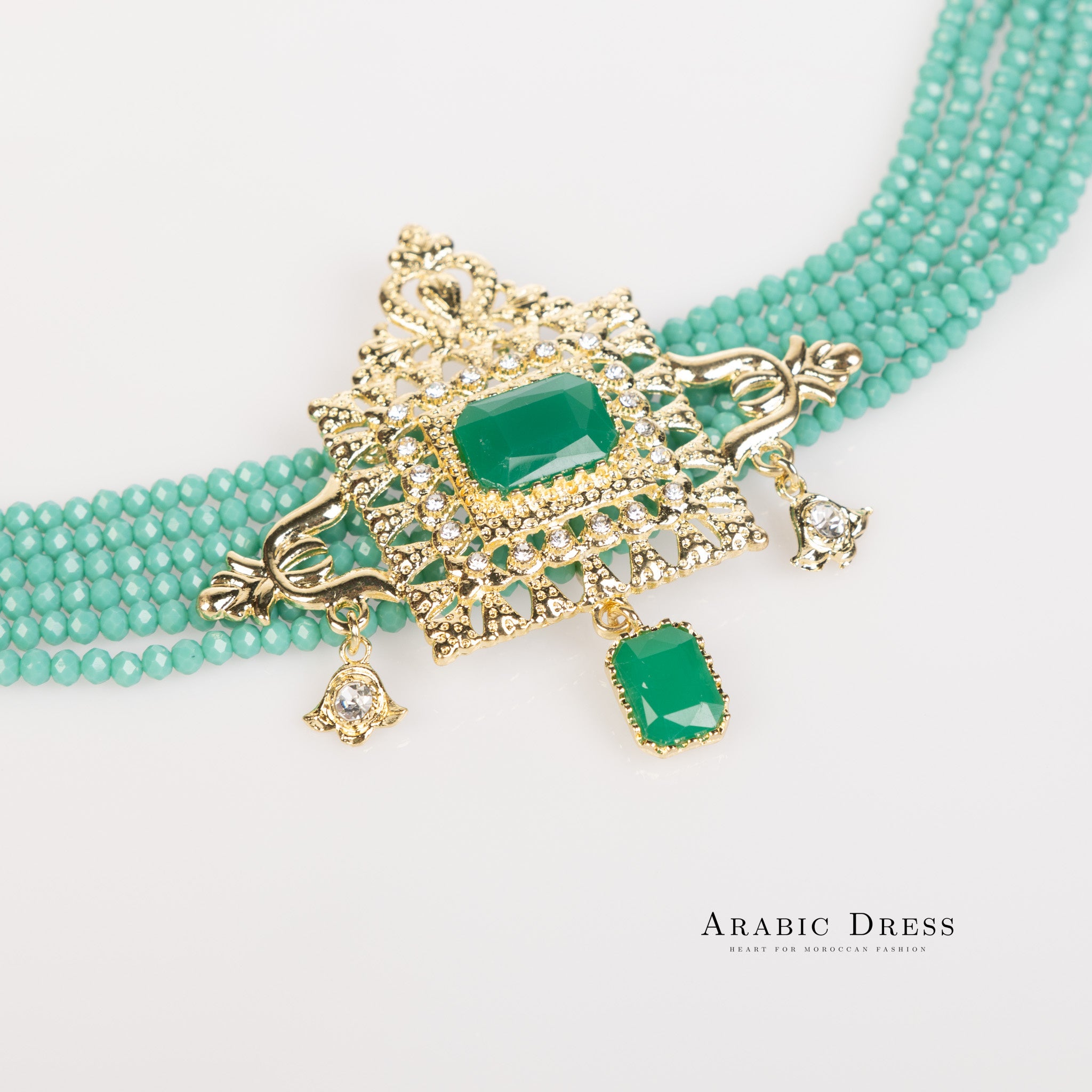 Teal Youra Necklace set