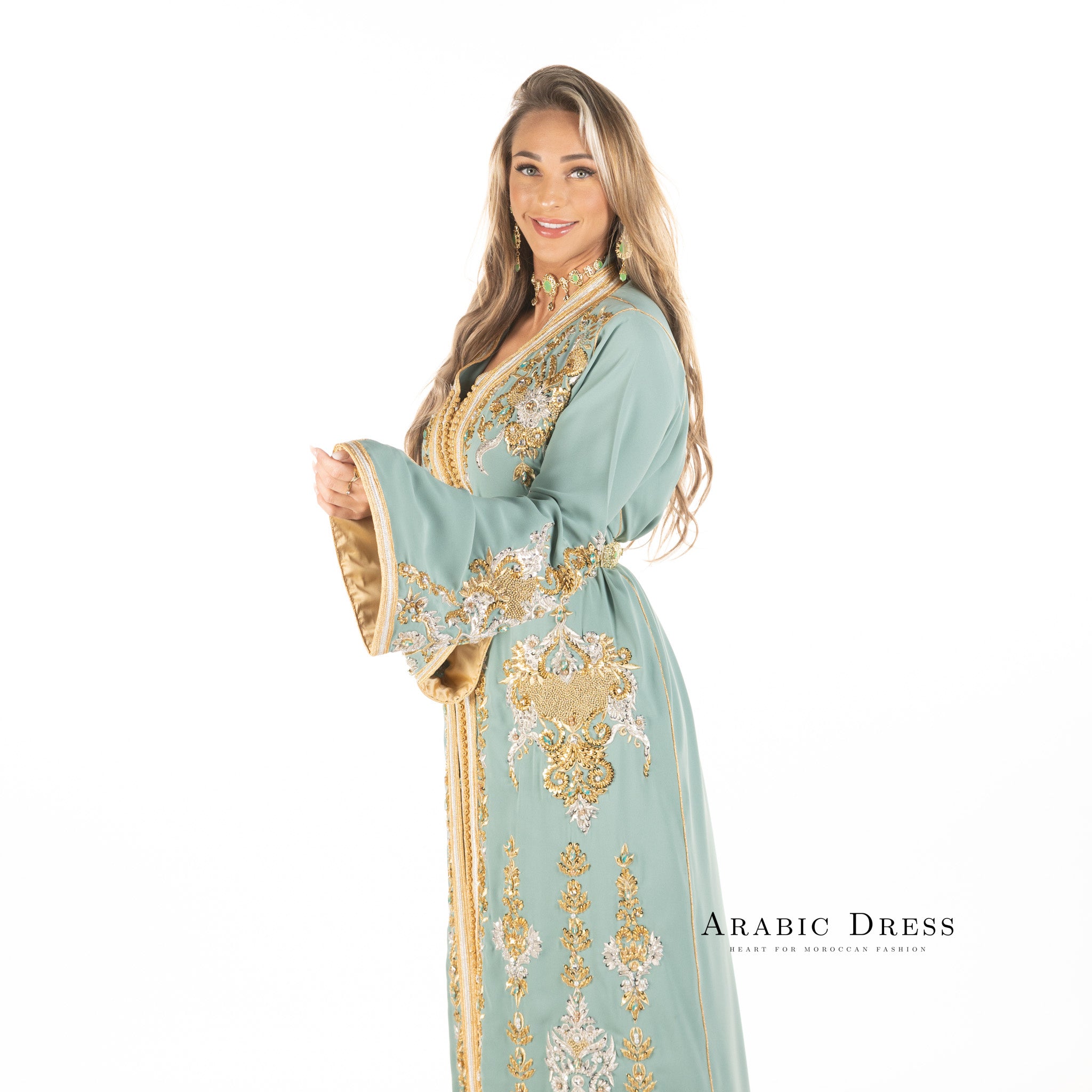 Caftan Louiza Turquiose