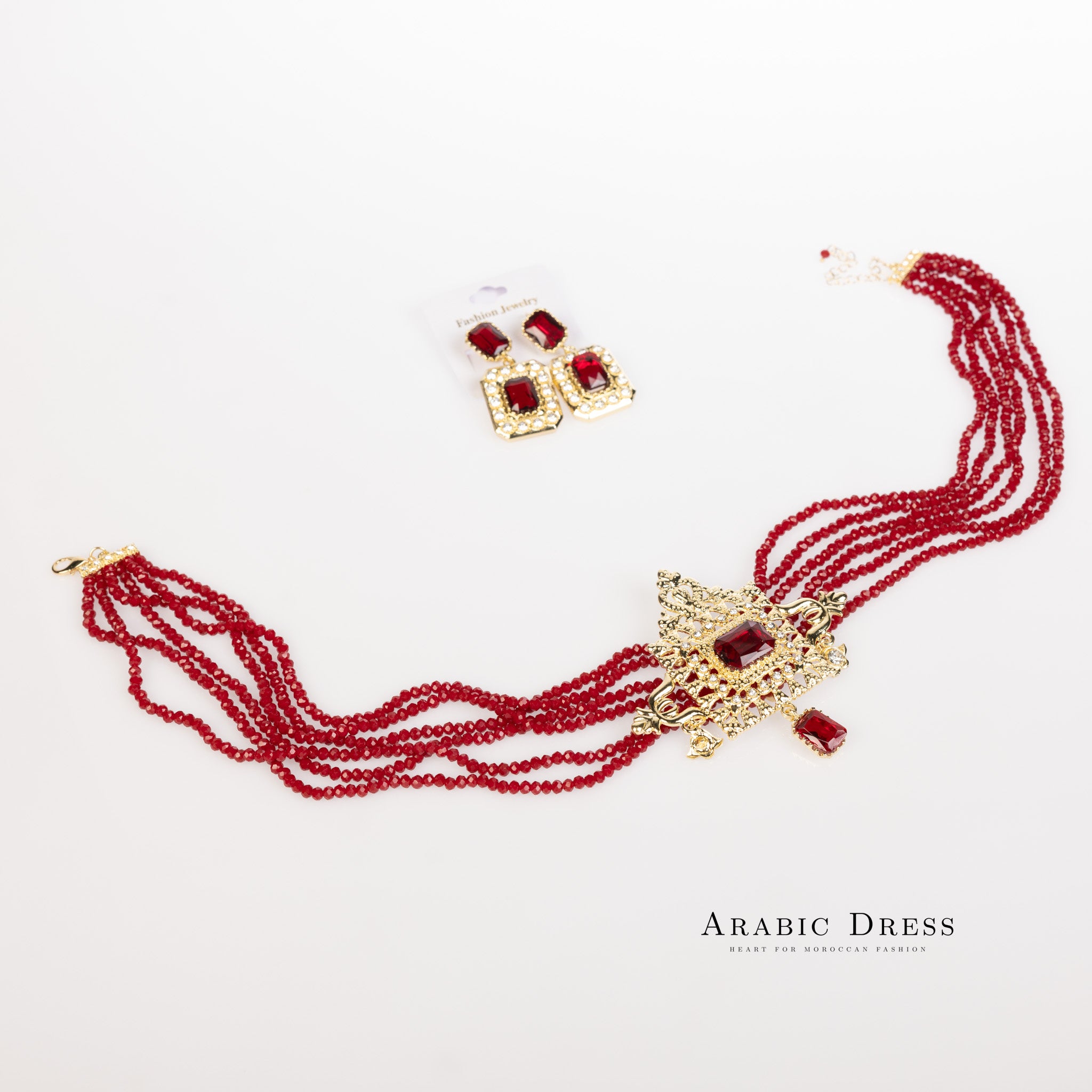 Bordeaux Youra Necklace set