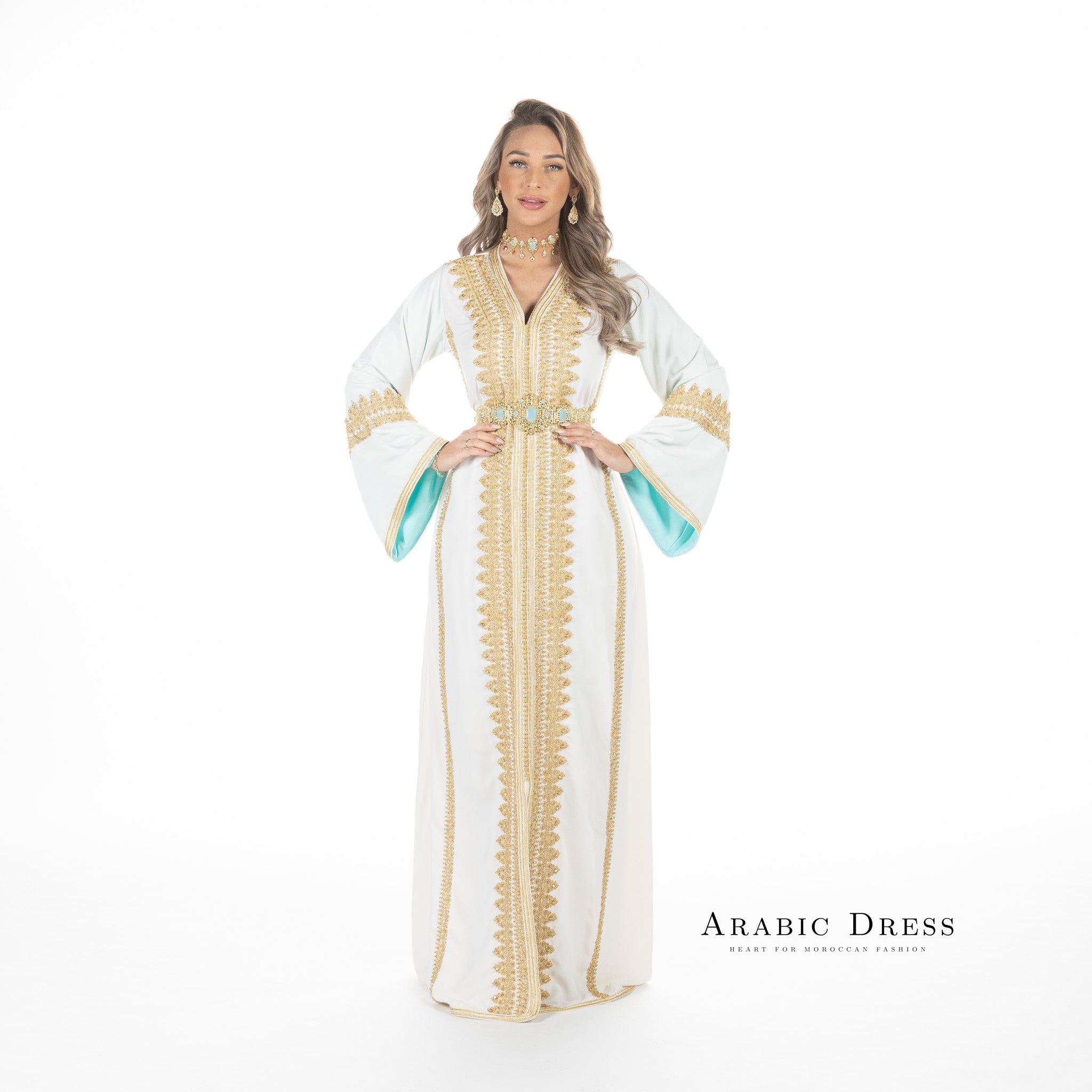 Caftan Manar Brokenwhite