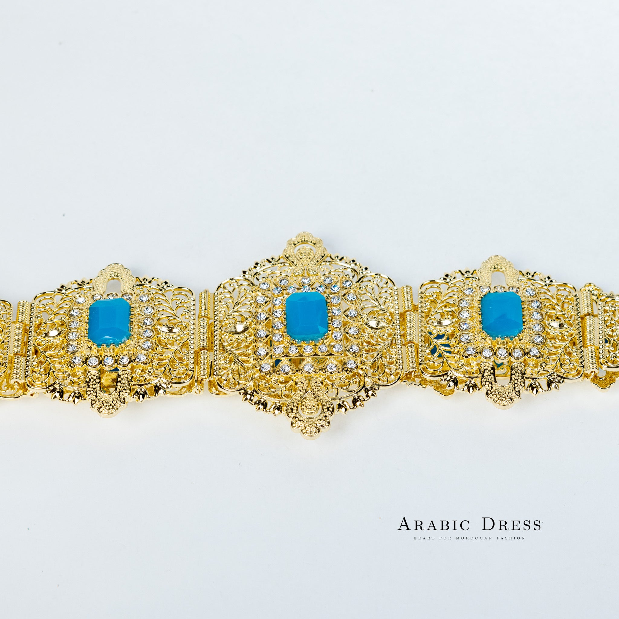 Mihi Gold/Aquablue Belt