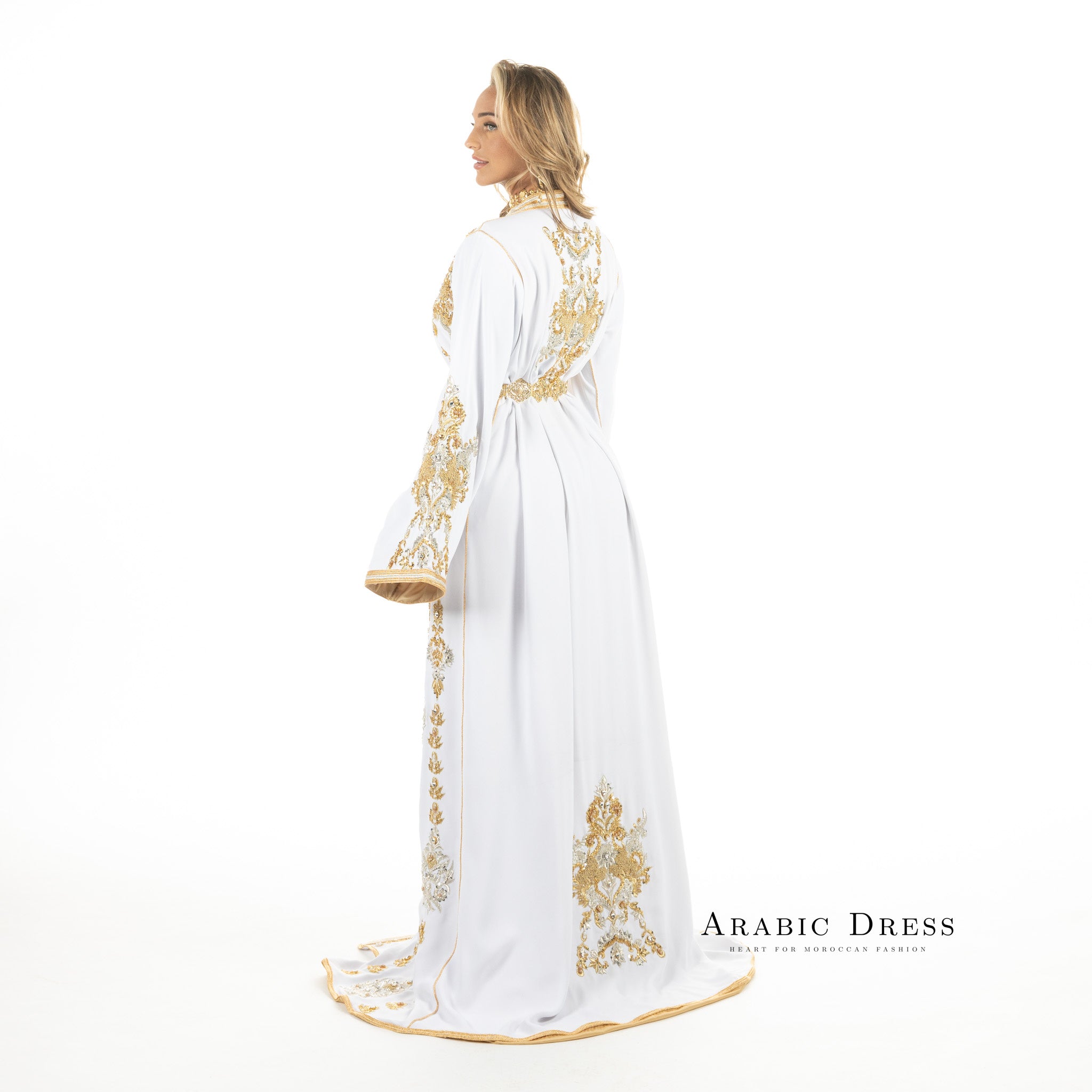 Caftan Nour White/SIlver