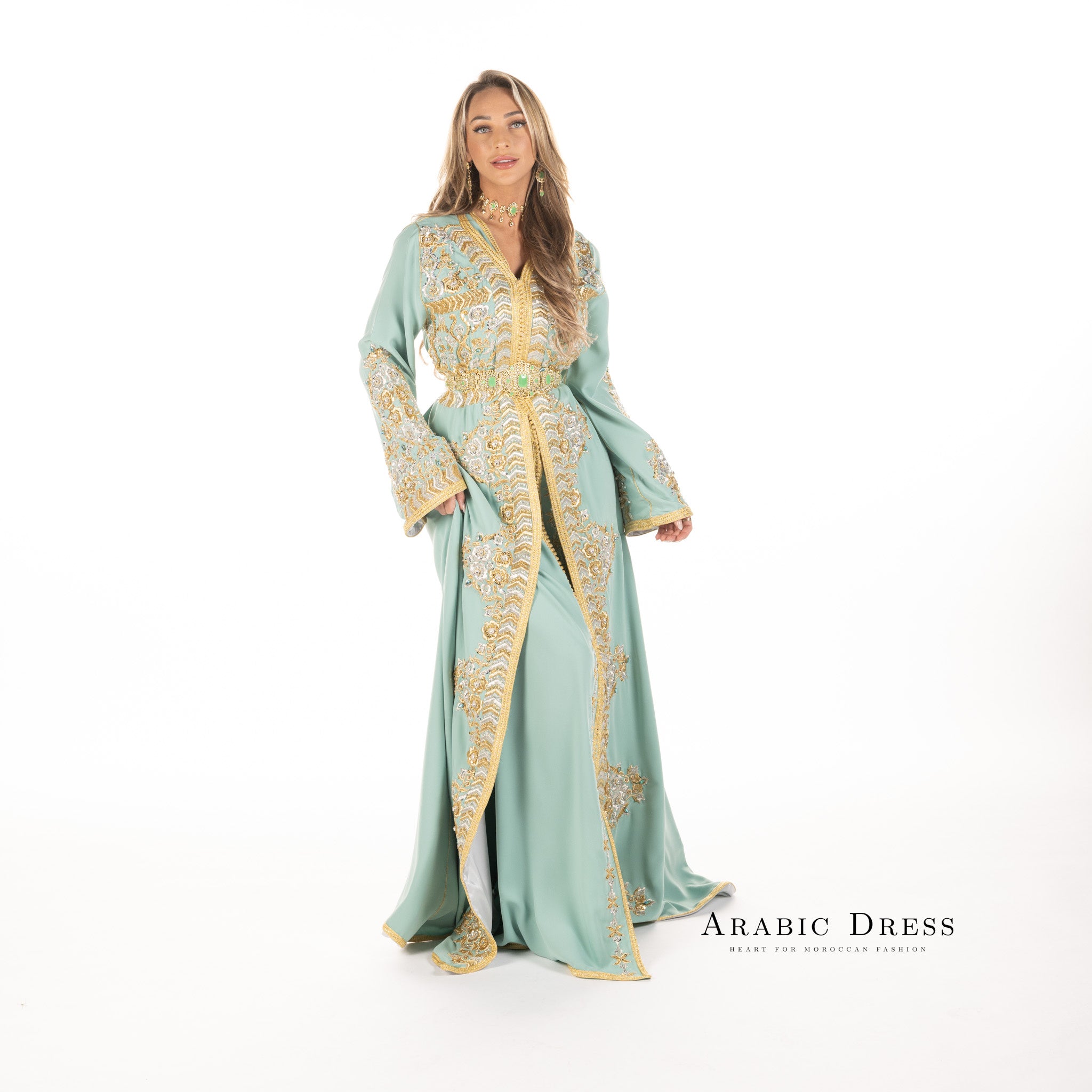 Caftan Nisa Turquiose