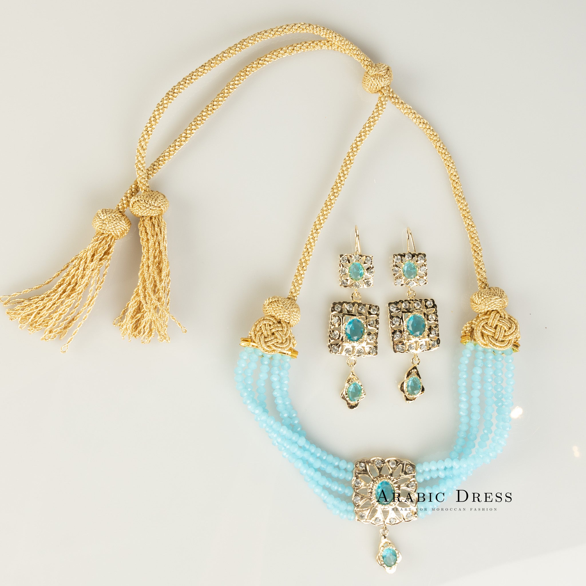 Lightblue Nisa necklace set