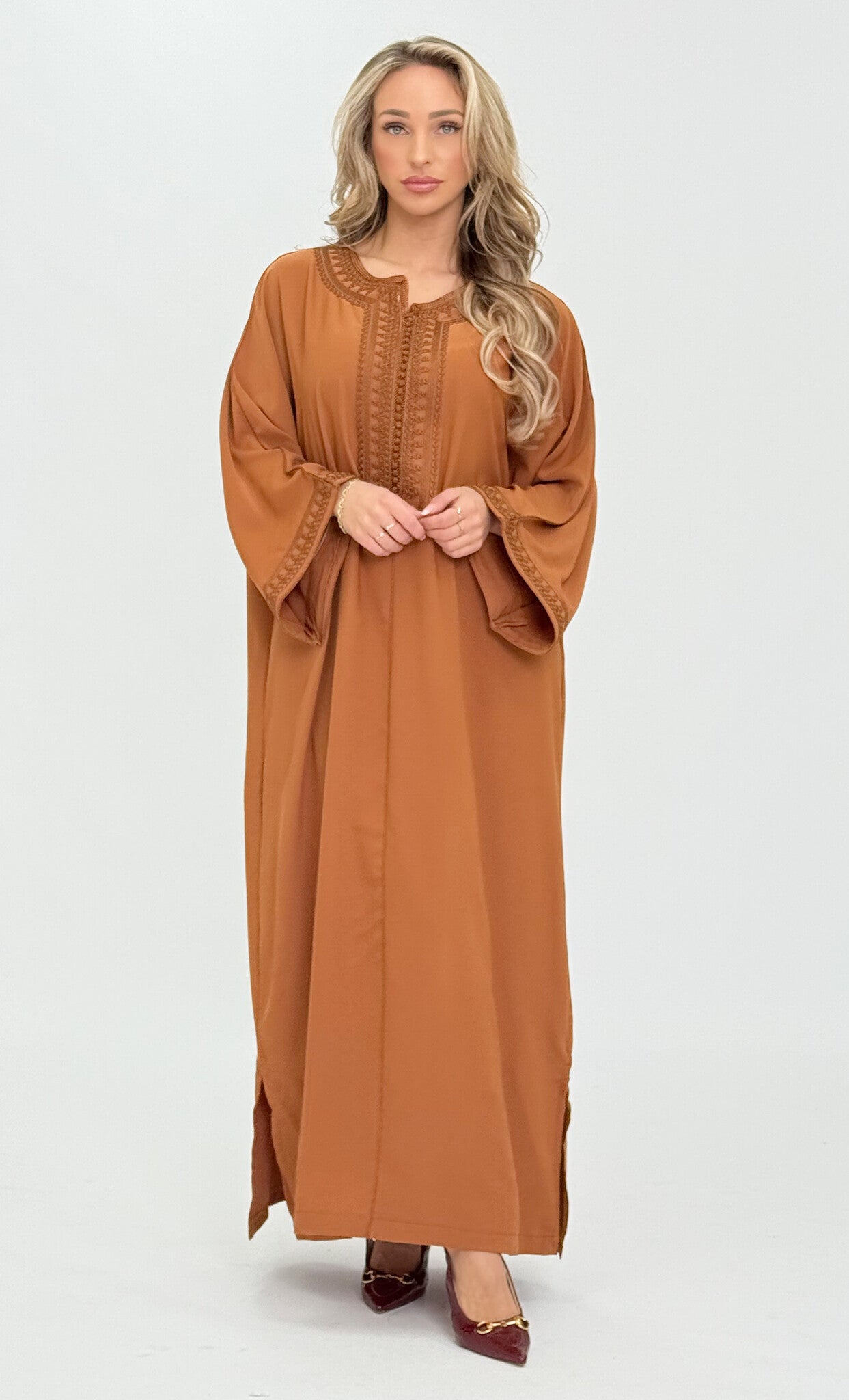 Caftan Nora Coffee Brown