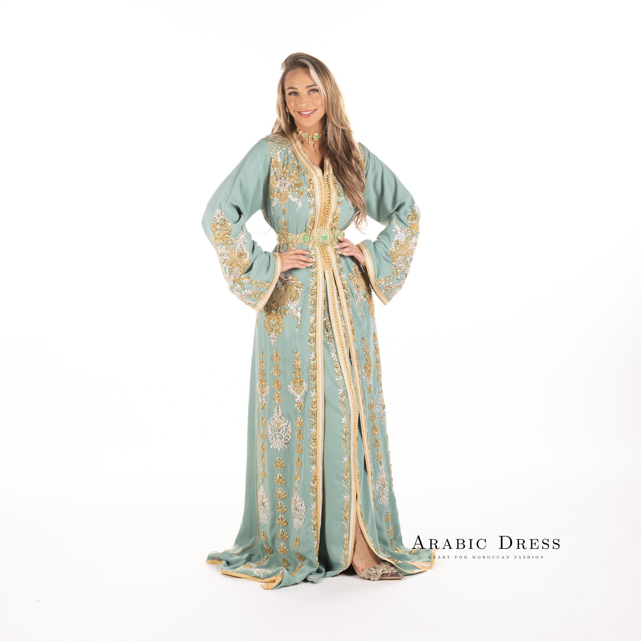 Caftan Louiza Turquiose