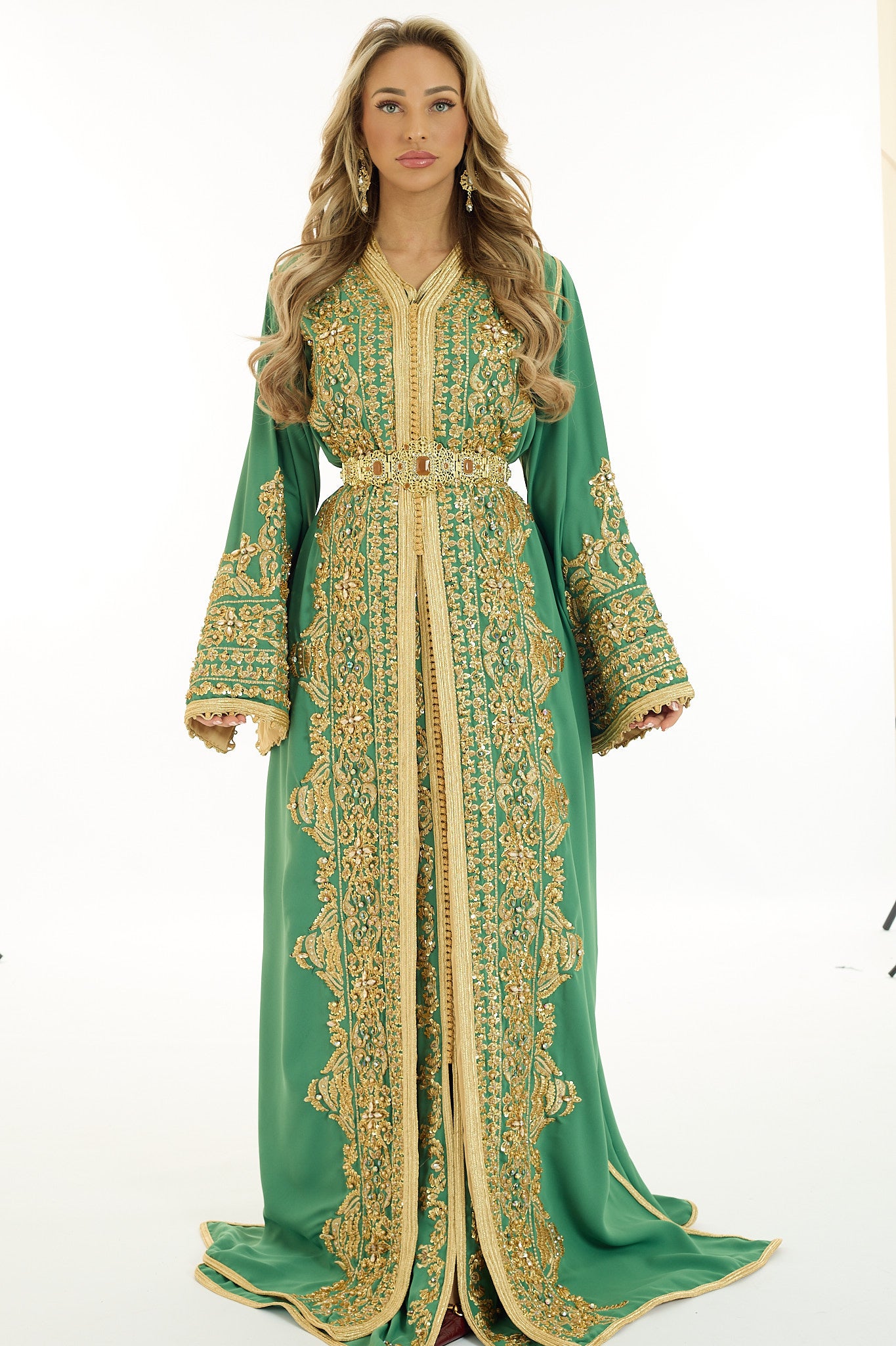 Exclusieve Caftan Nima Green