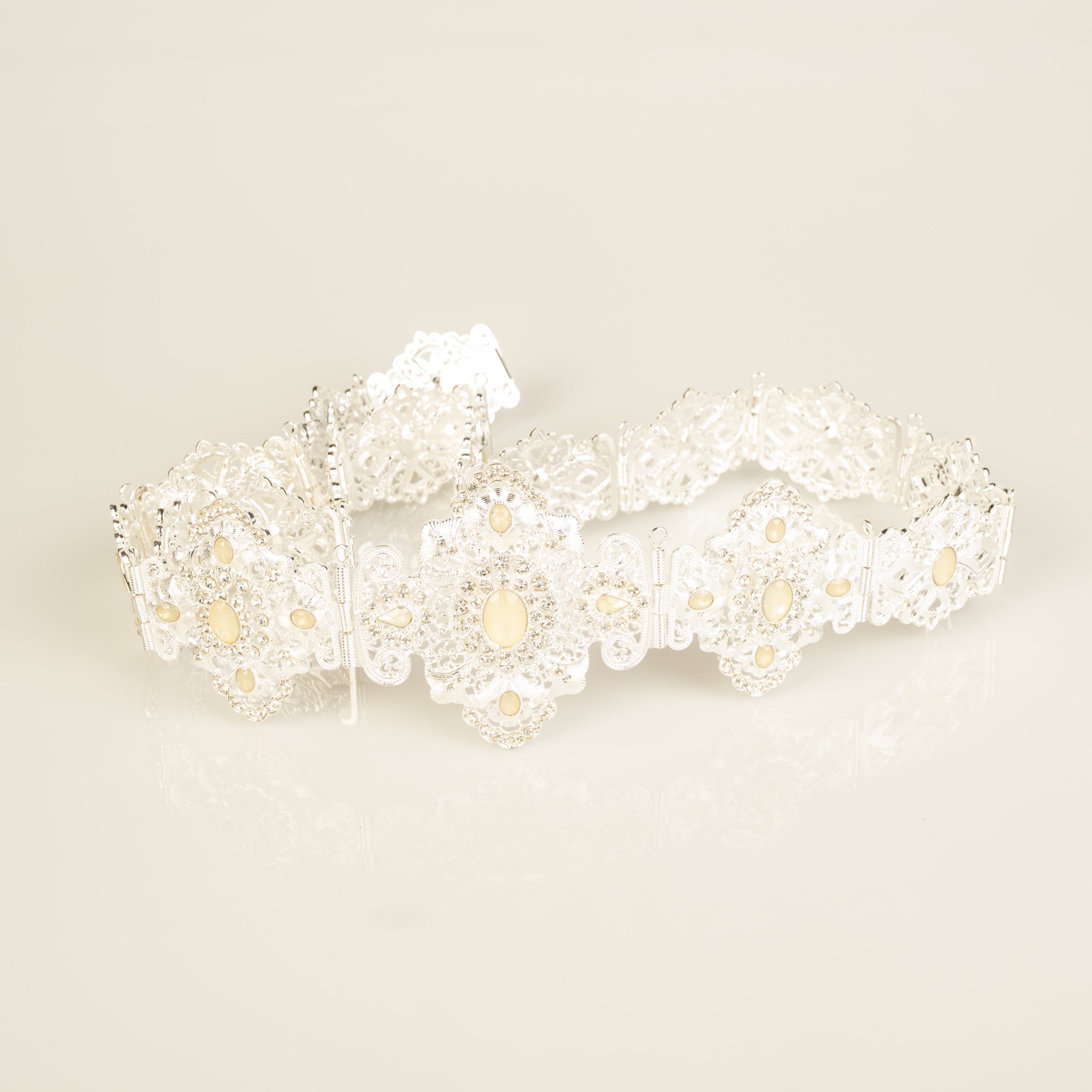 Zen Silver / Cream Belt