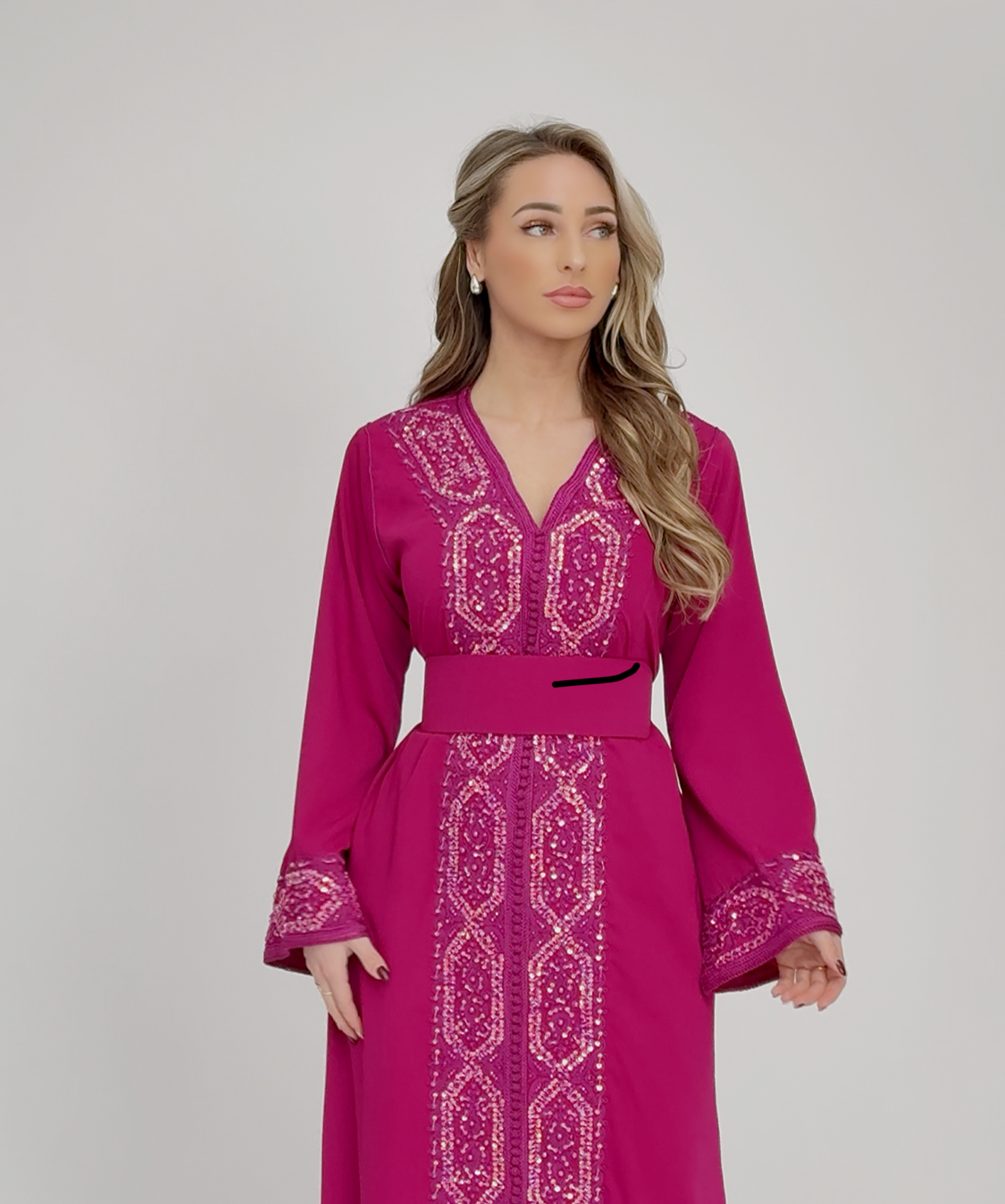 Caftan Rasha Magenta