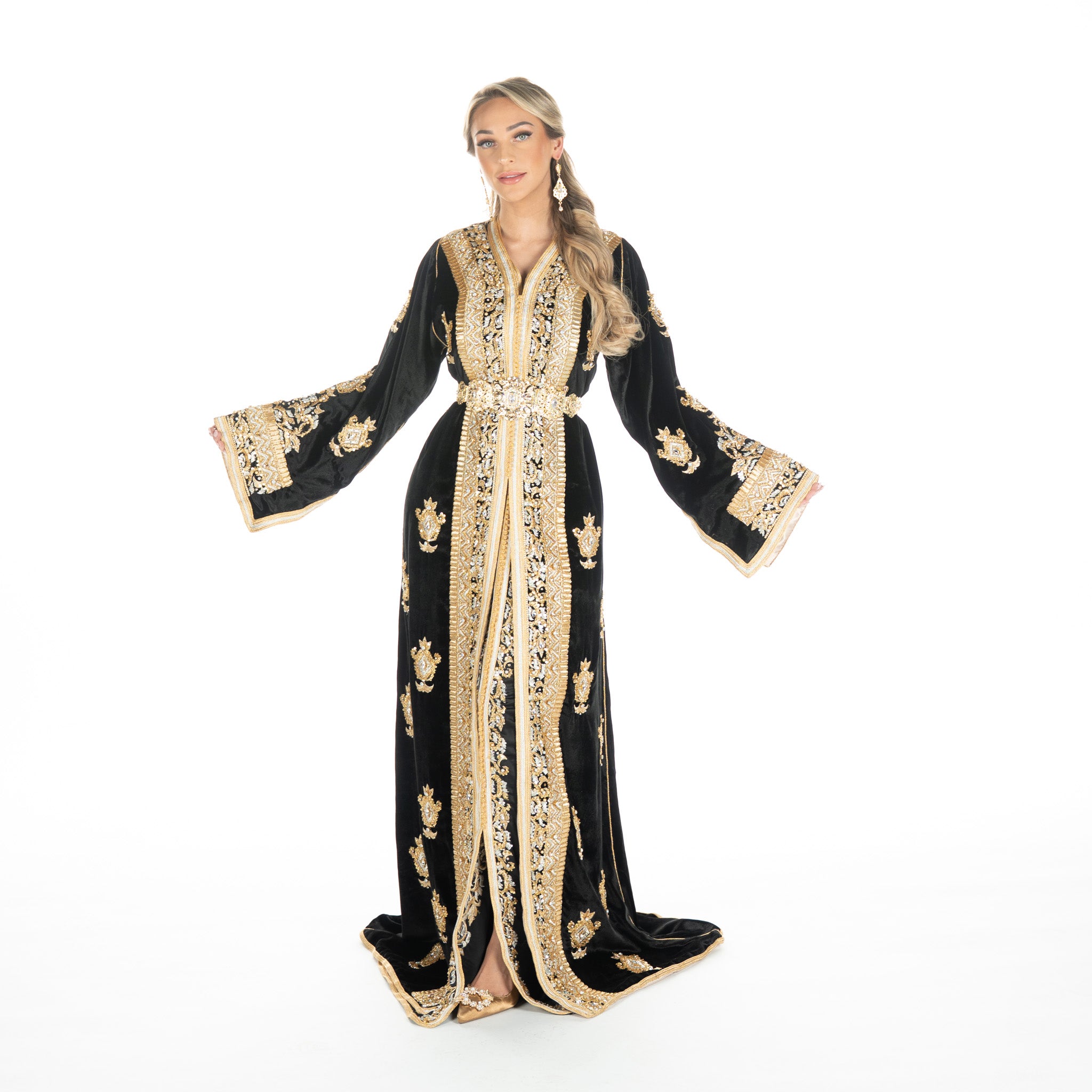 Exclusieve Caftan Aleena Black