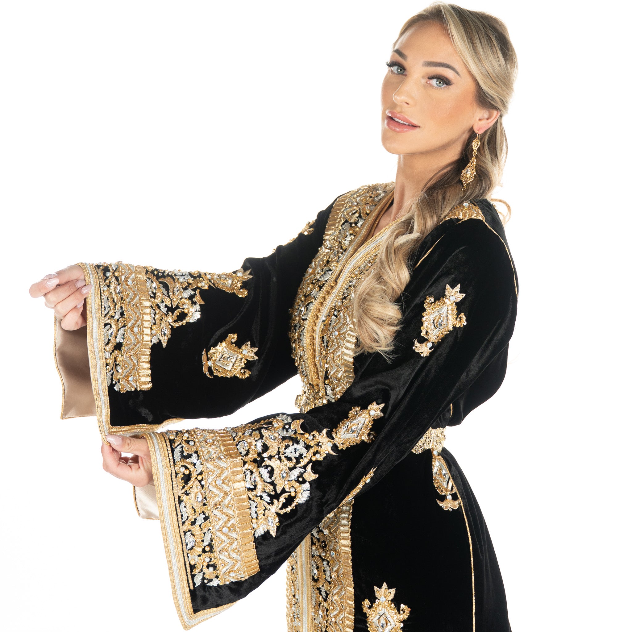 Exclusieve Caftan Aleena Black