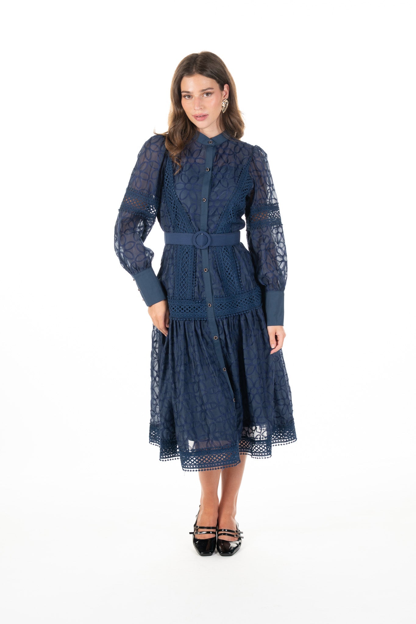Dress Lila Oxfordblue