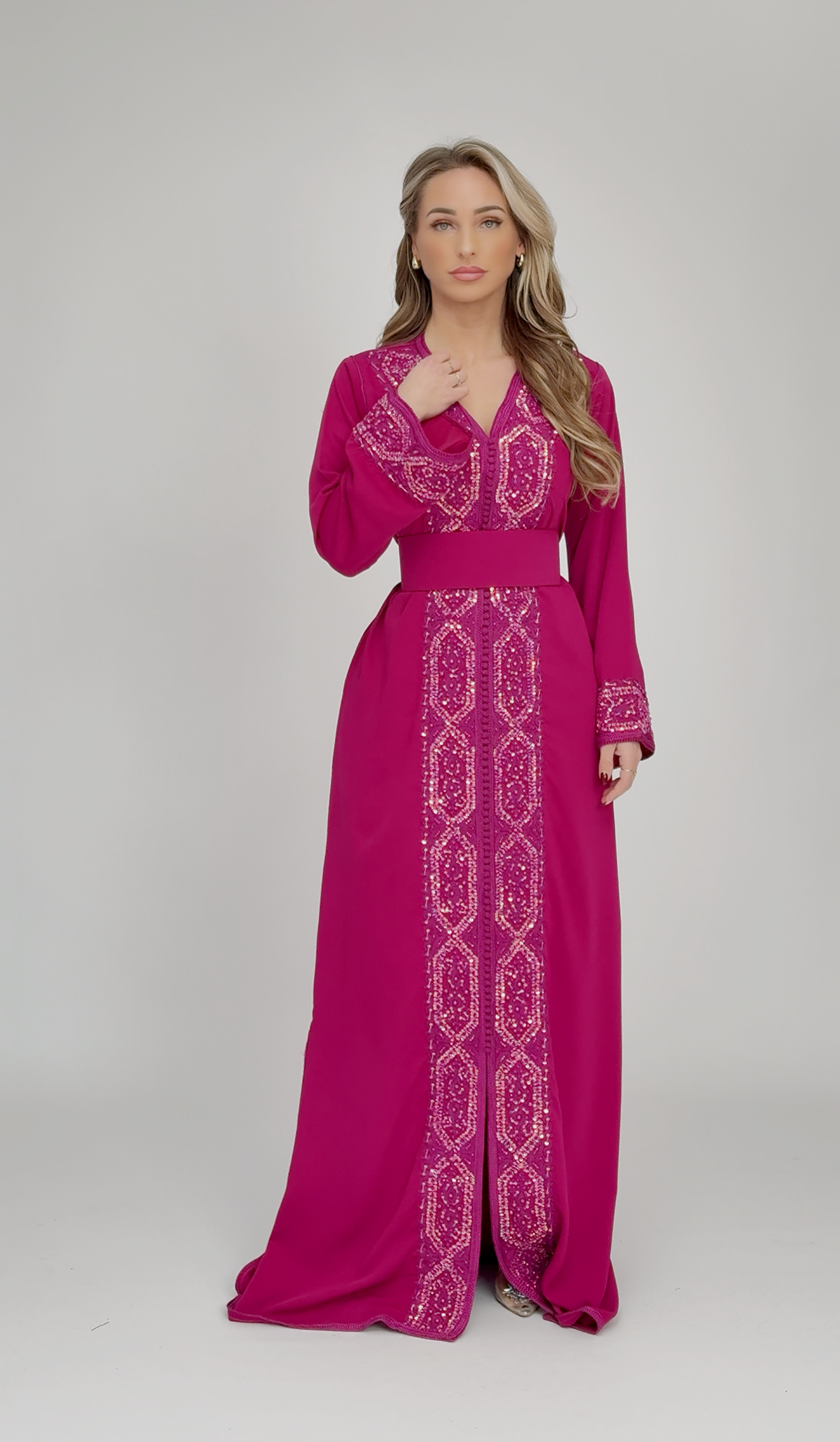 Caftan Rasha Magenta