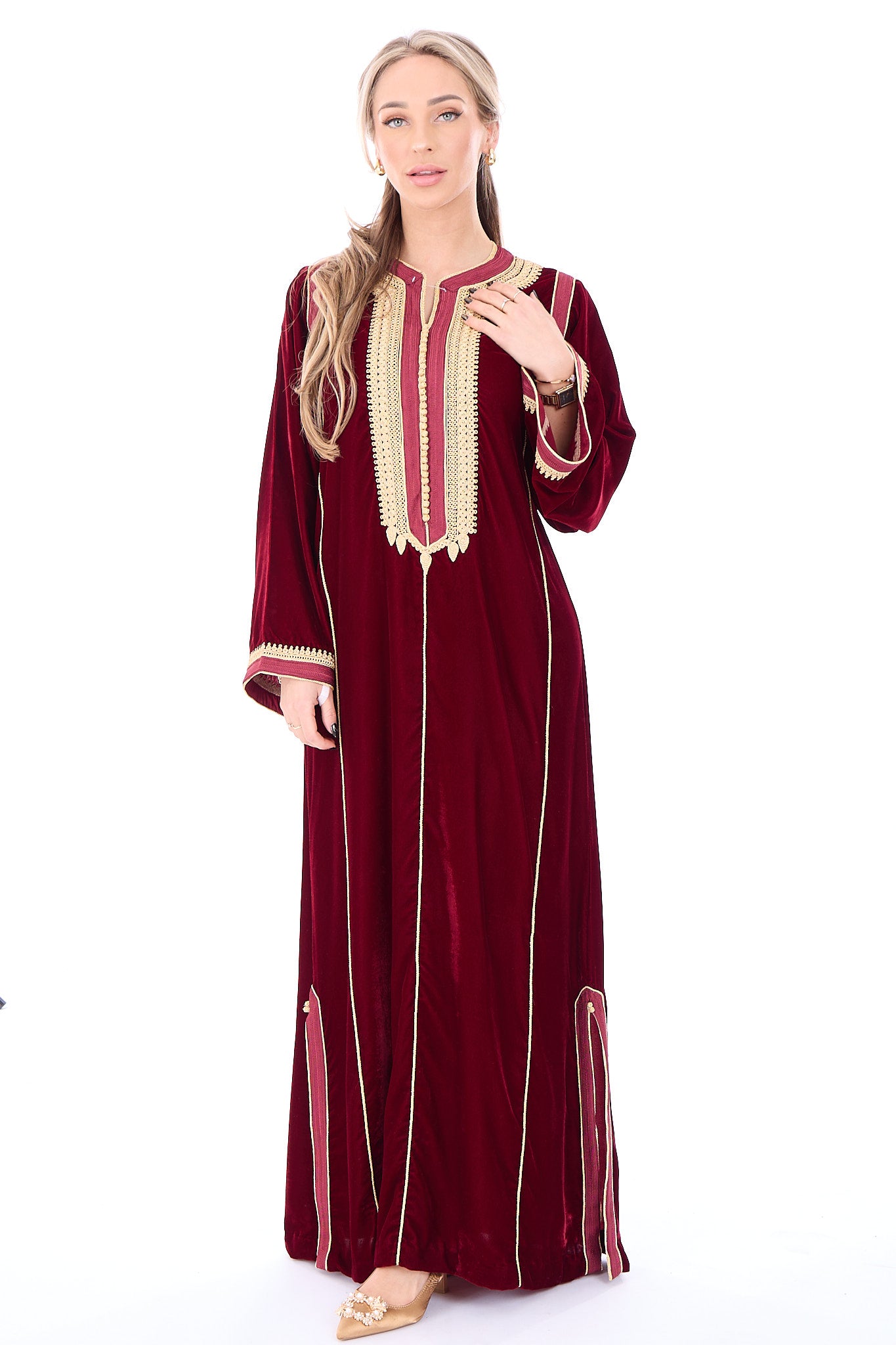 Caftan Lana Pomegrante