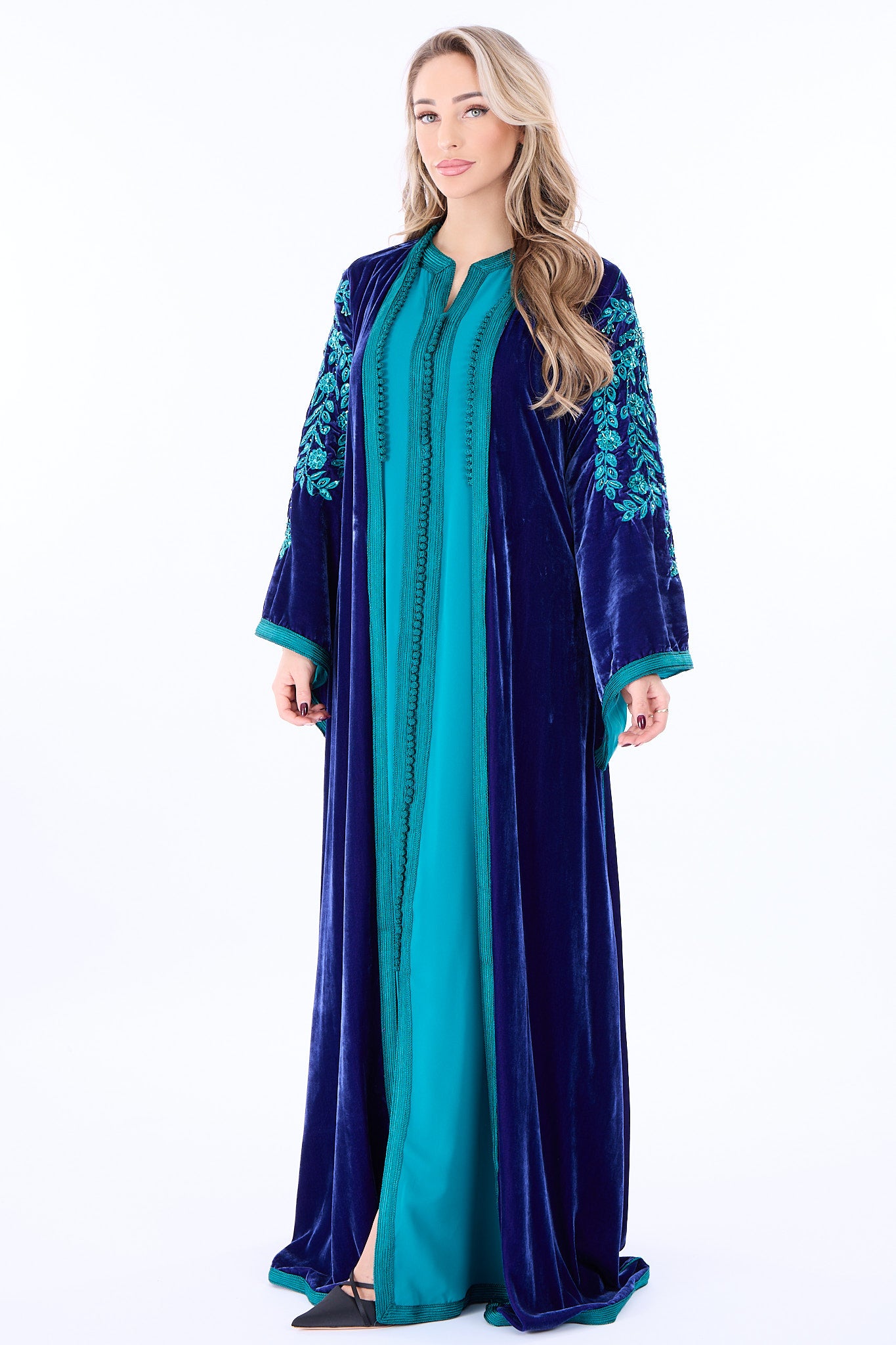 Caftan Florentina Blue Petrol