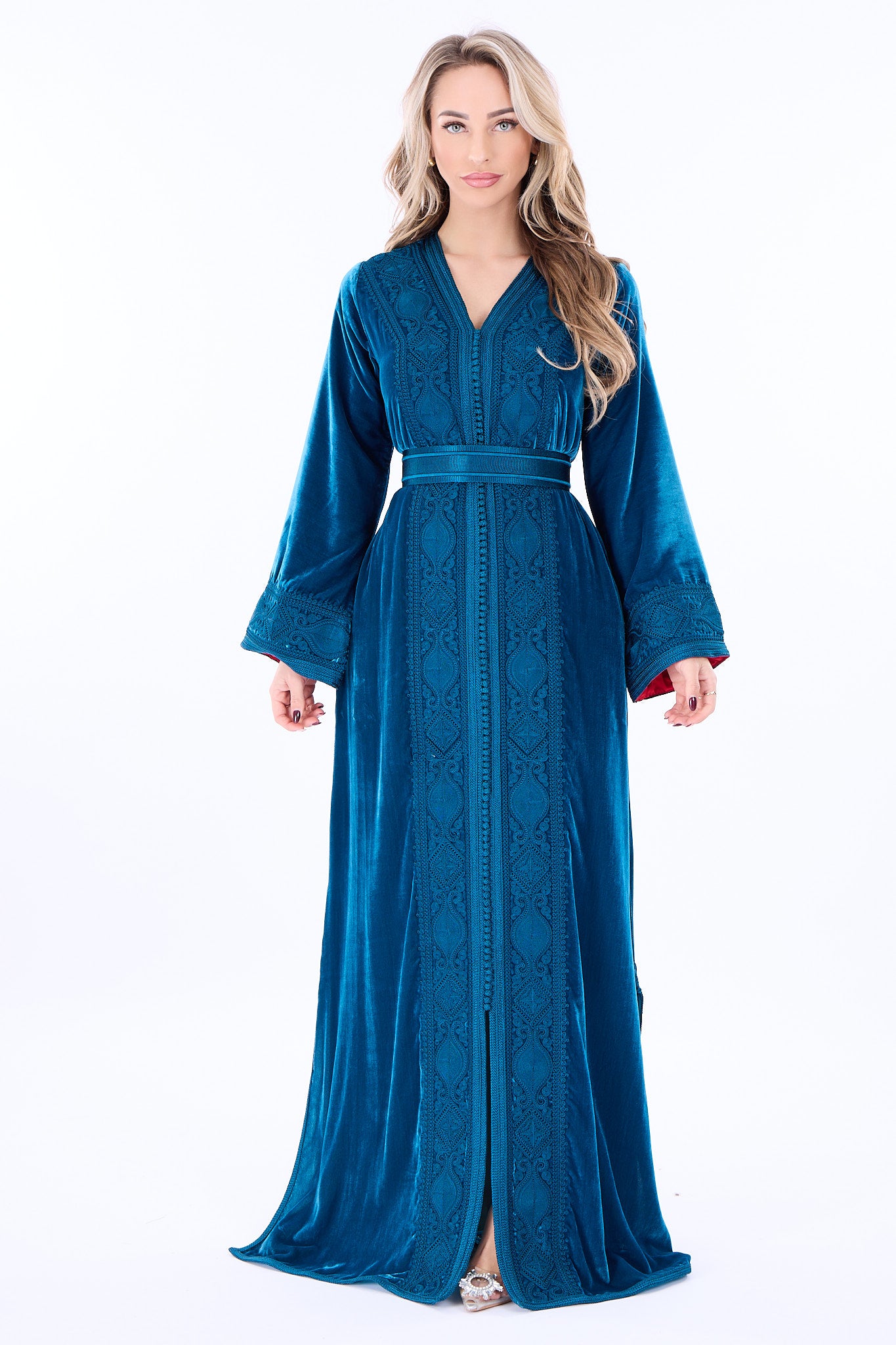 Caftan Ines Blue Petrol