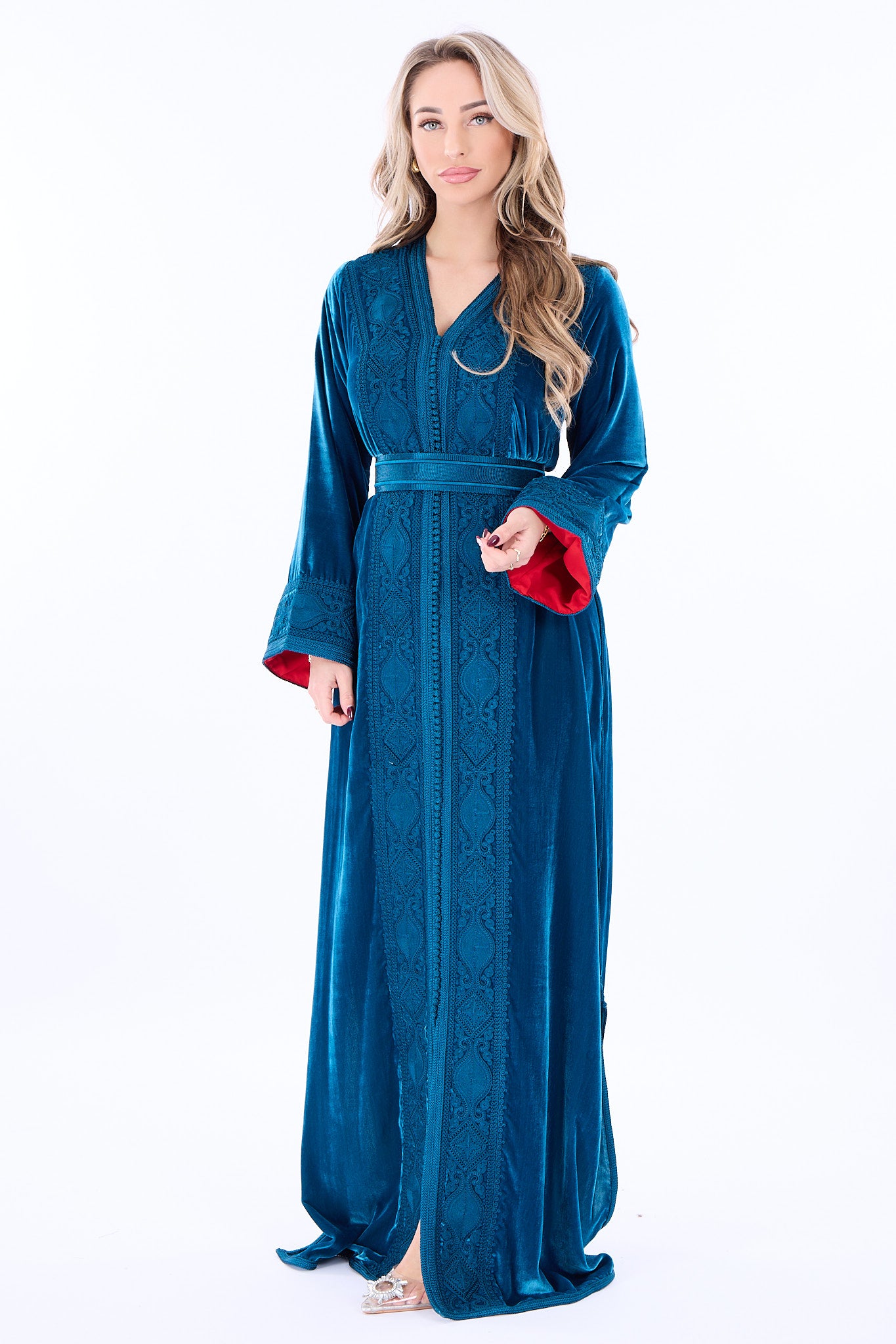 Caftan Ines Blue Petrol
