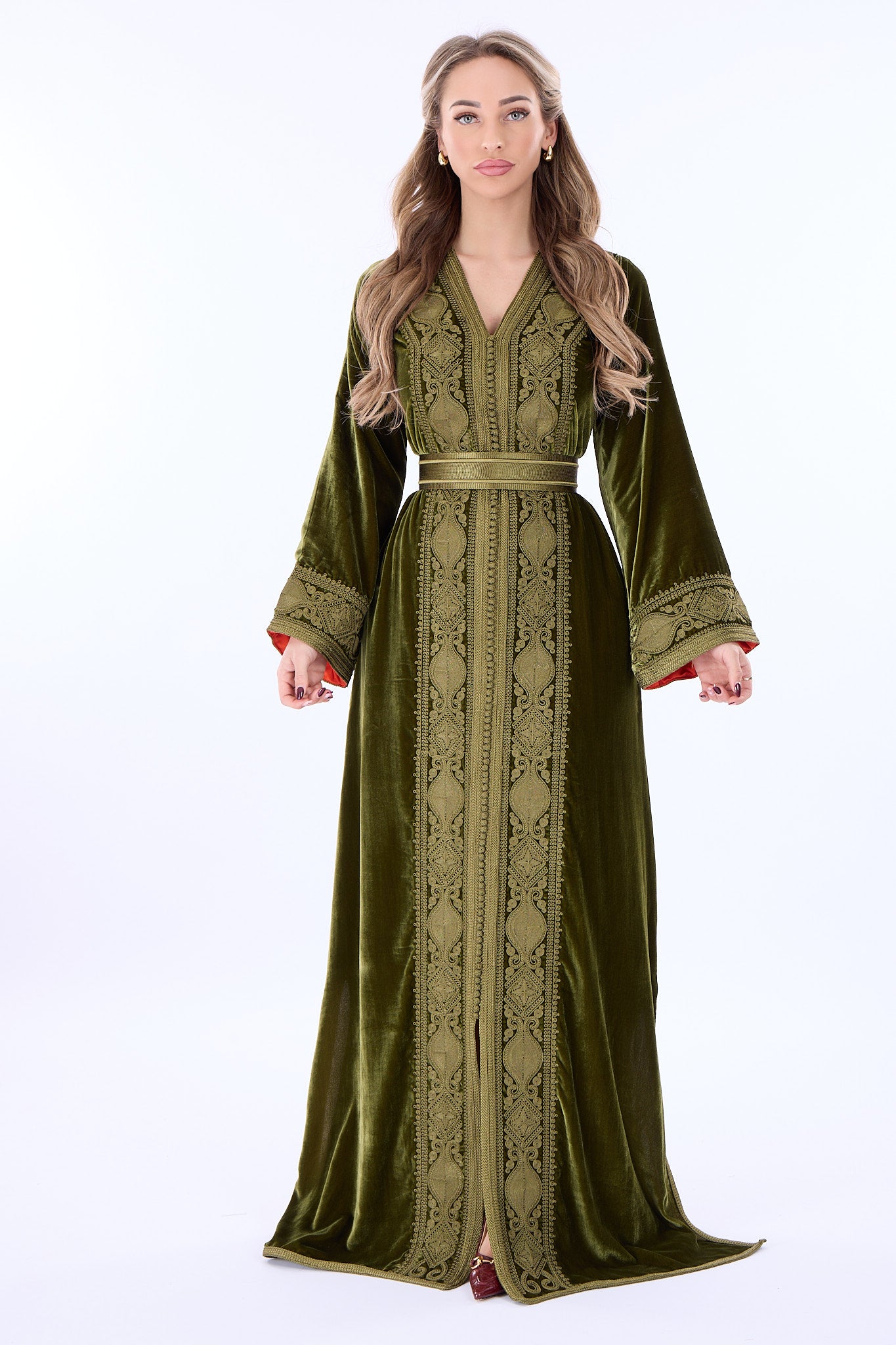 Caftan Ines Olivegreen