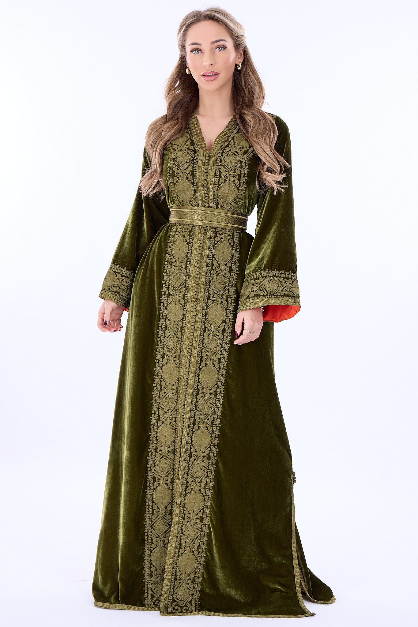 Caftan Ines Olivegreen