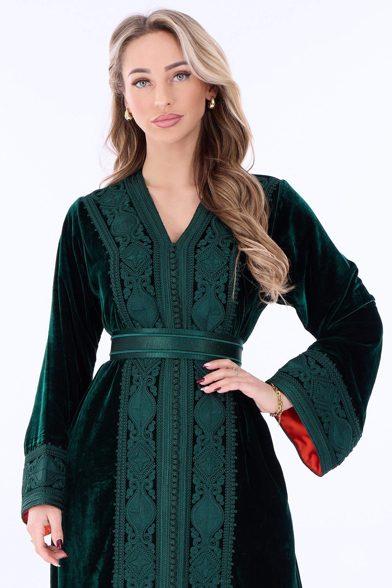 Caftan Ines Darkgreen