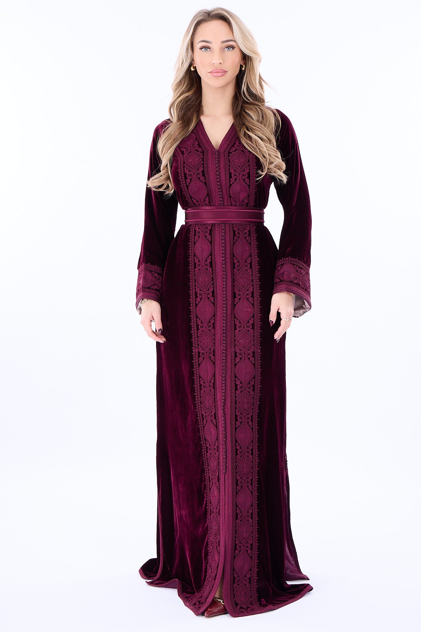 Caftan Ines Bordeaux