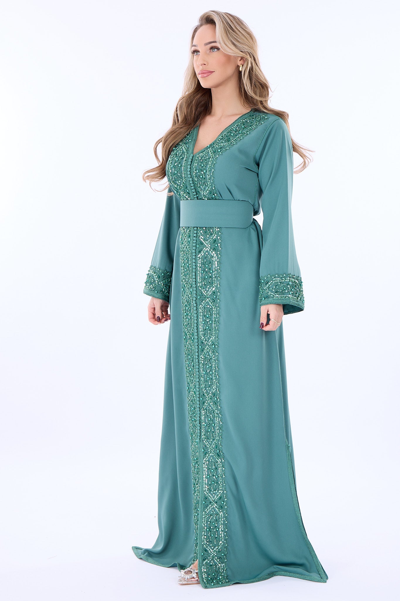 Caftan Rasha Darkseagreen