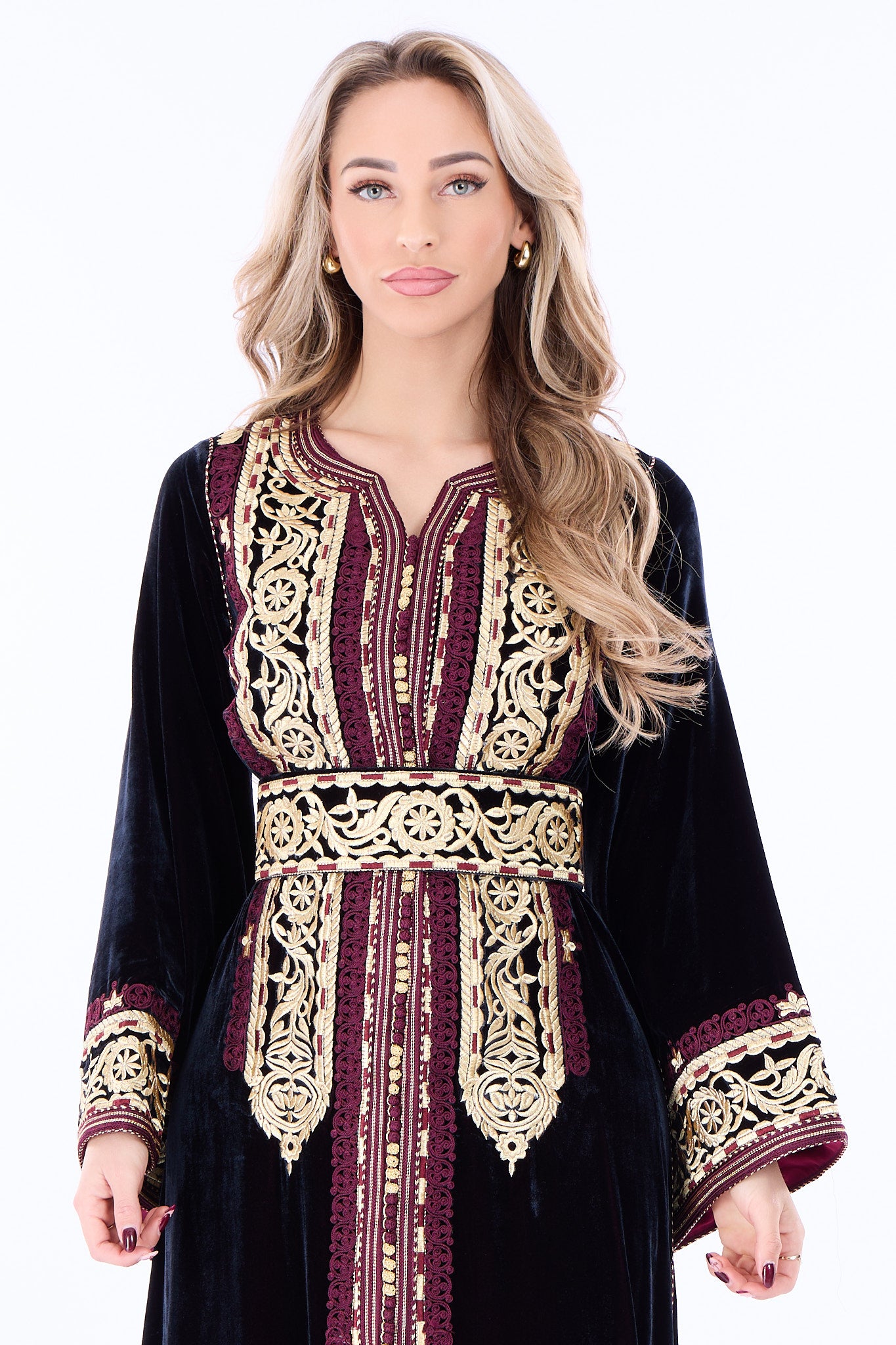 Caftan Fidya Pomegrante