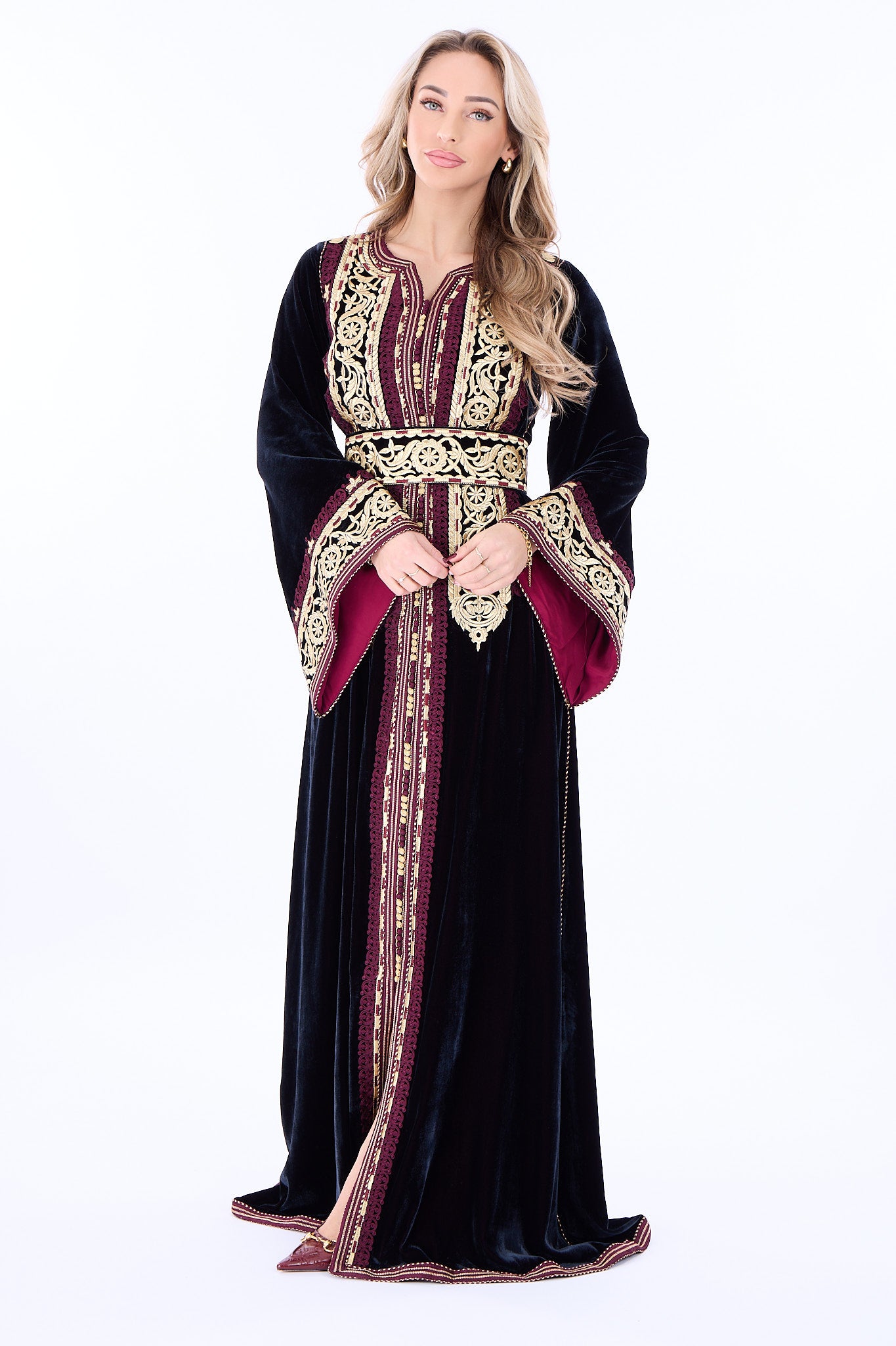 Caftan Fidya Pomegrante