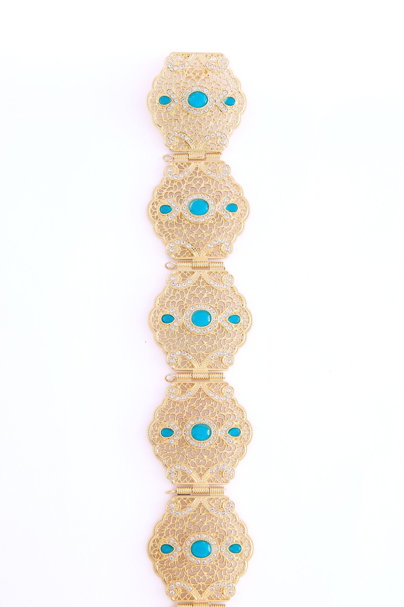 Ahri Gold/Aquablue Belt