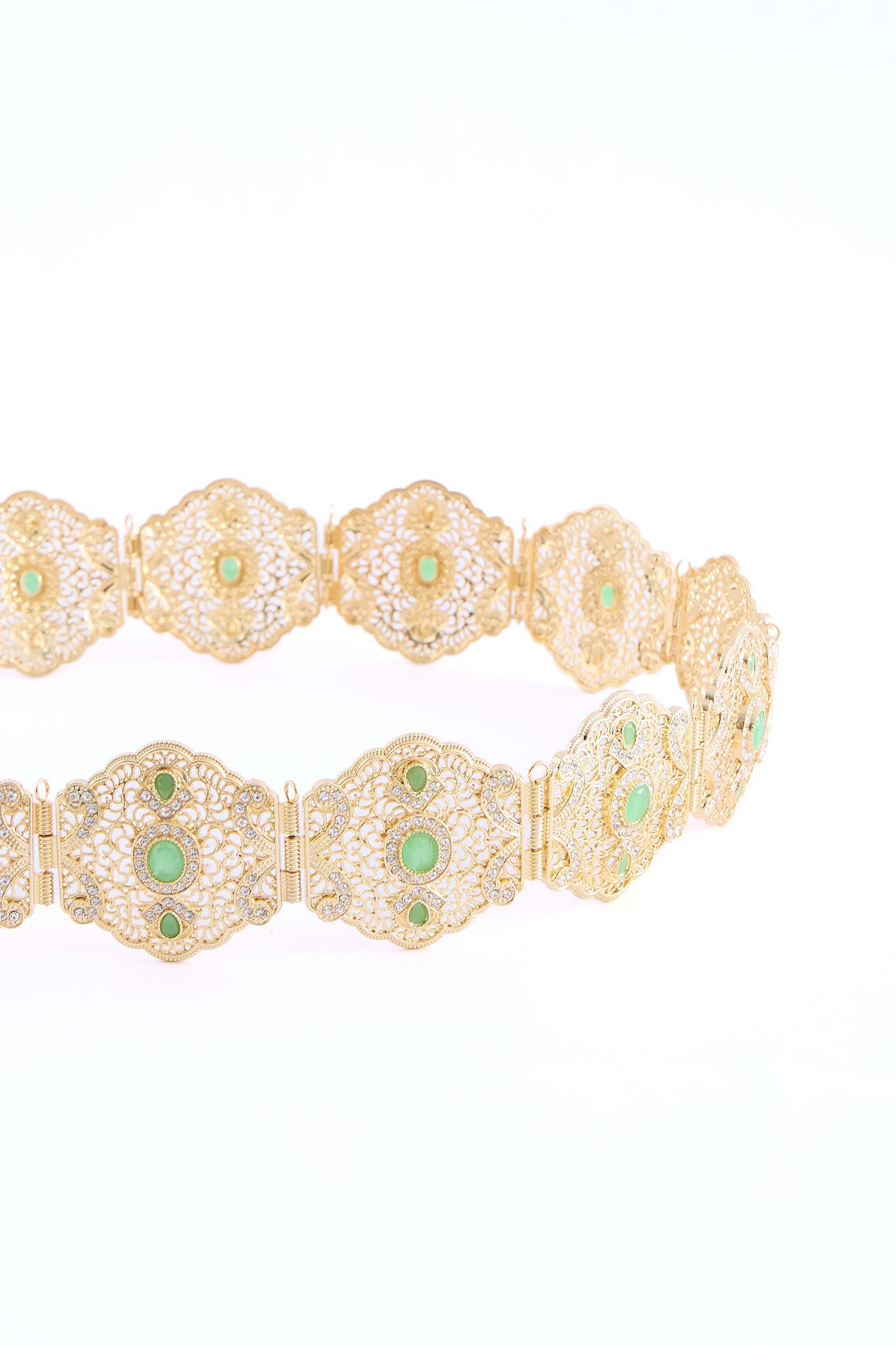Ahri Gold/Mintgreen Belt