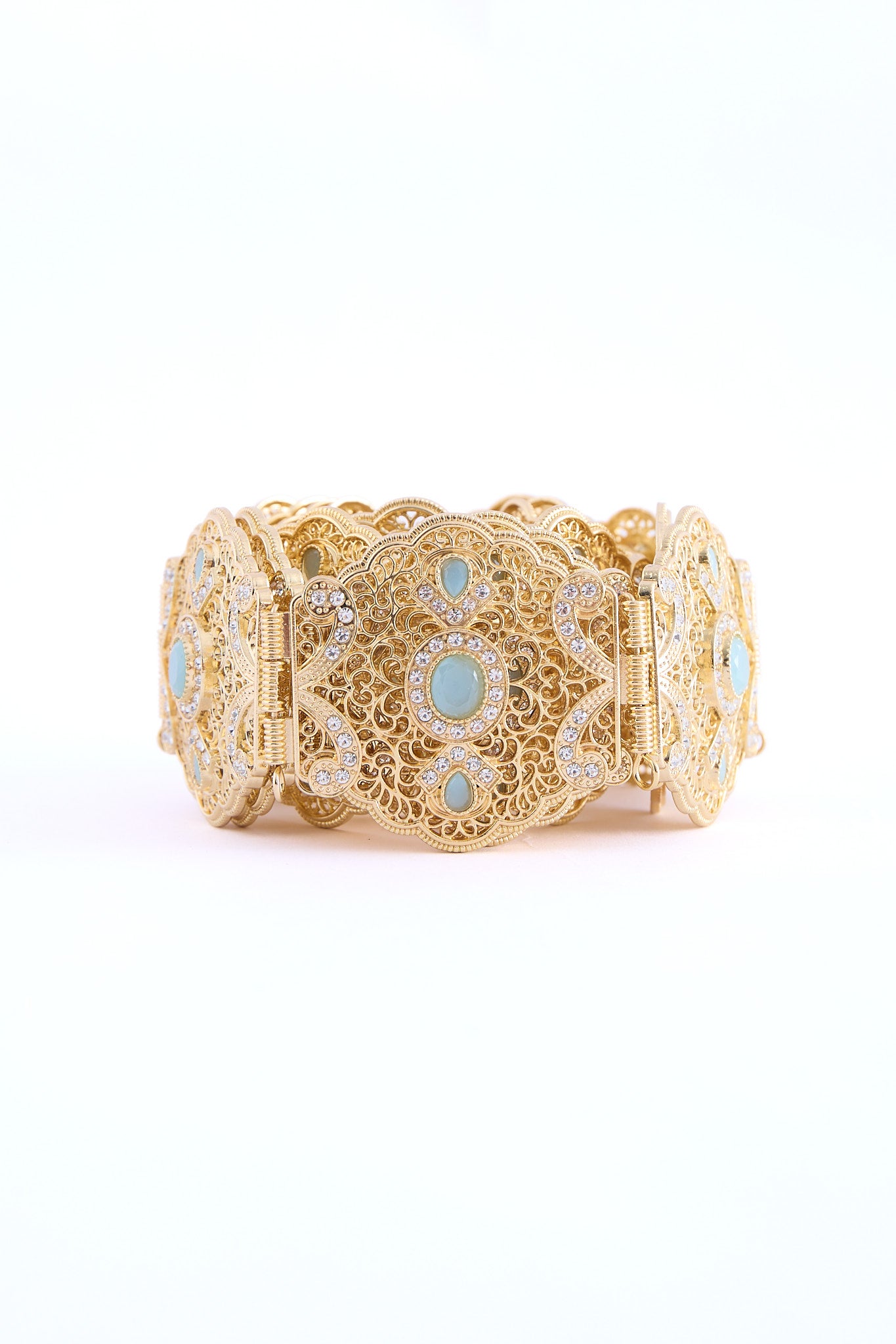 Ahri Gold/Turquoise Belt