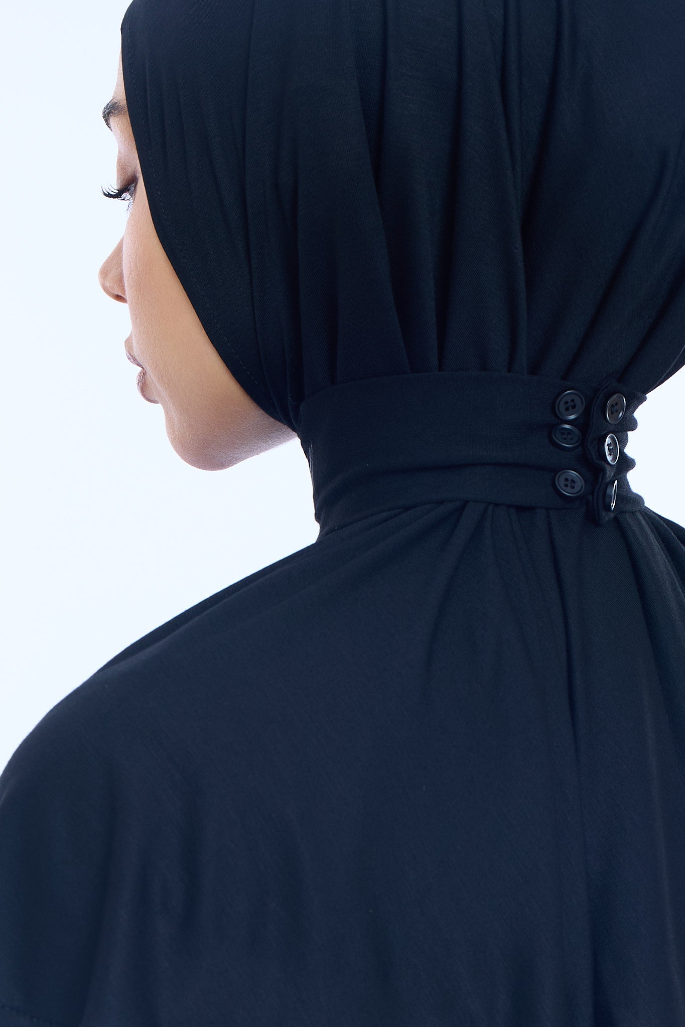Instant Hijab Bamboo I Midnight Black