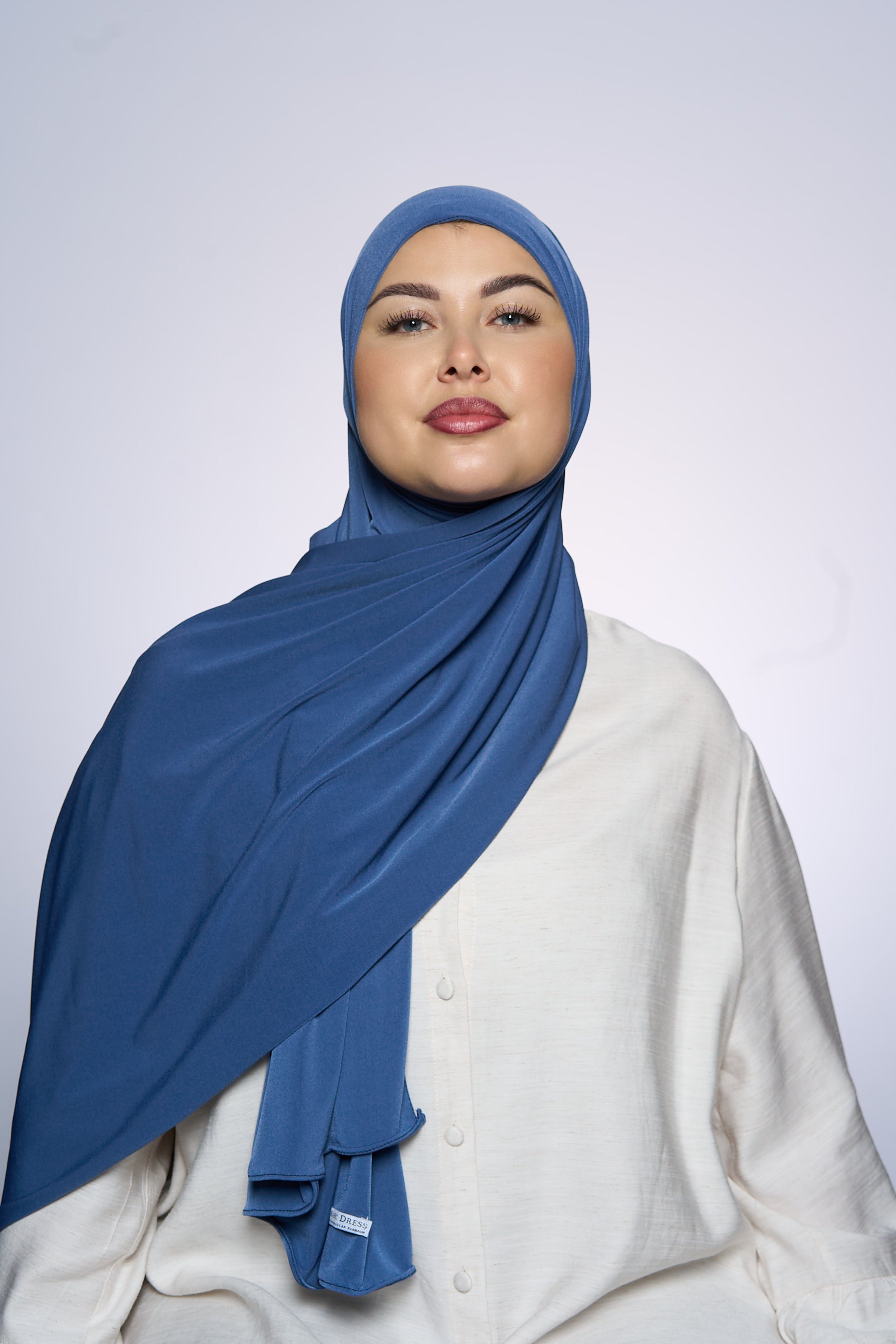 Premium Jersey Hijab Fin -  Dark Olive Gray