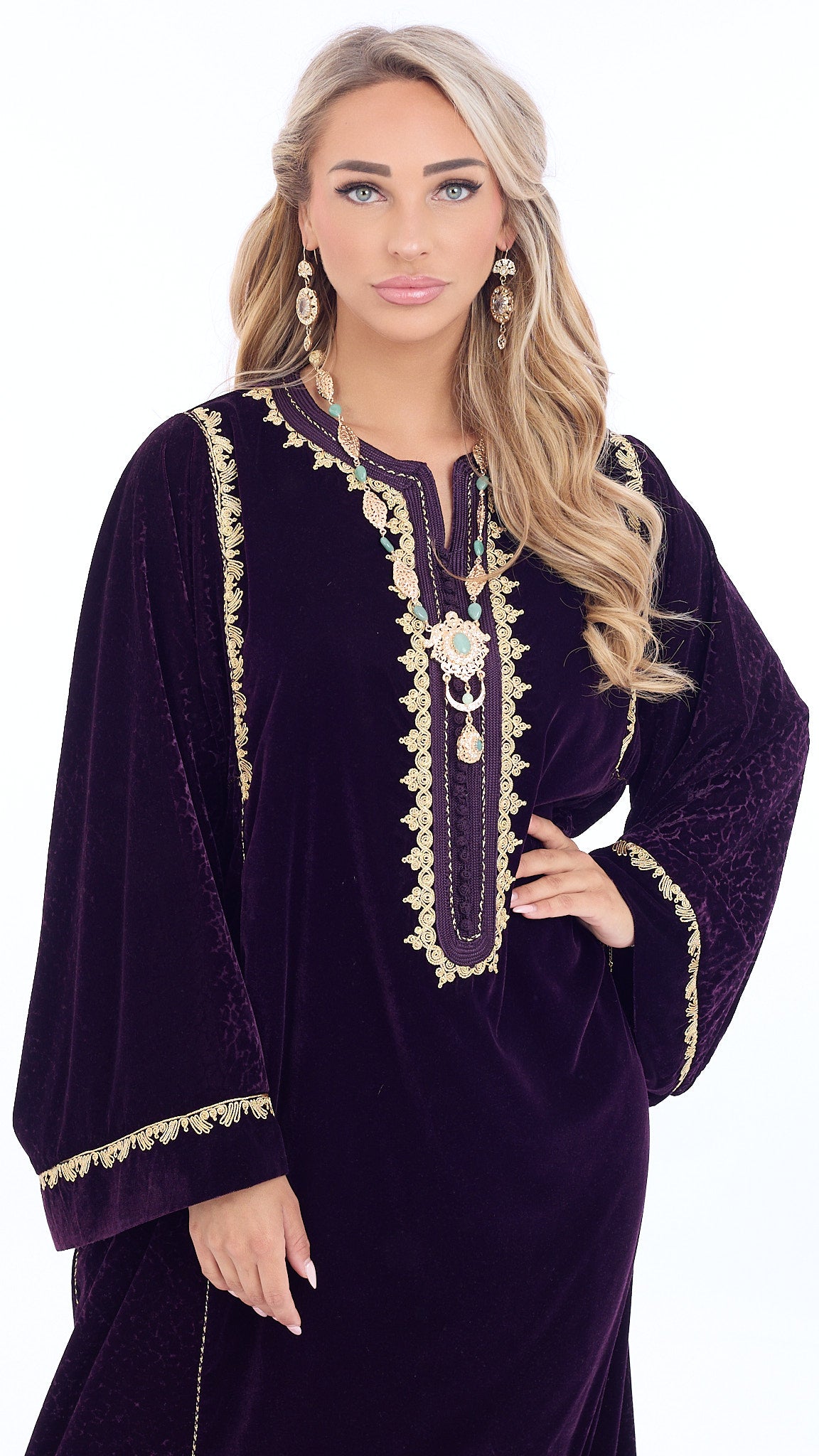 Caftan Almaas Rebecca Purple