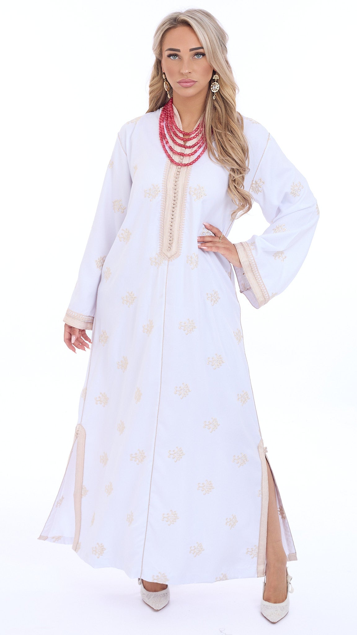 Caftan Sabreen White