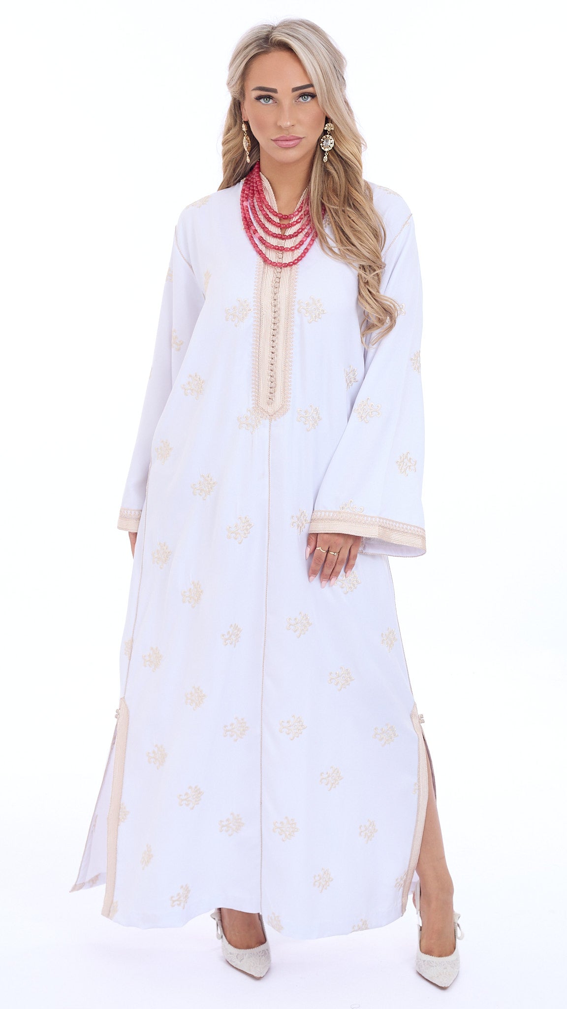 Caftan Sabreen White