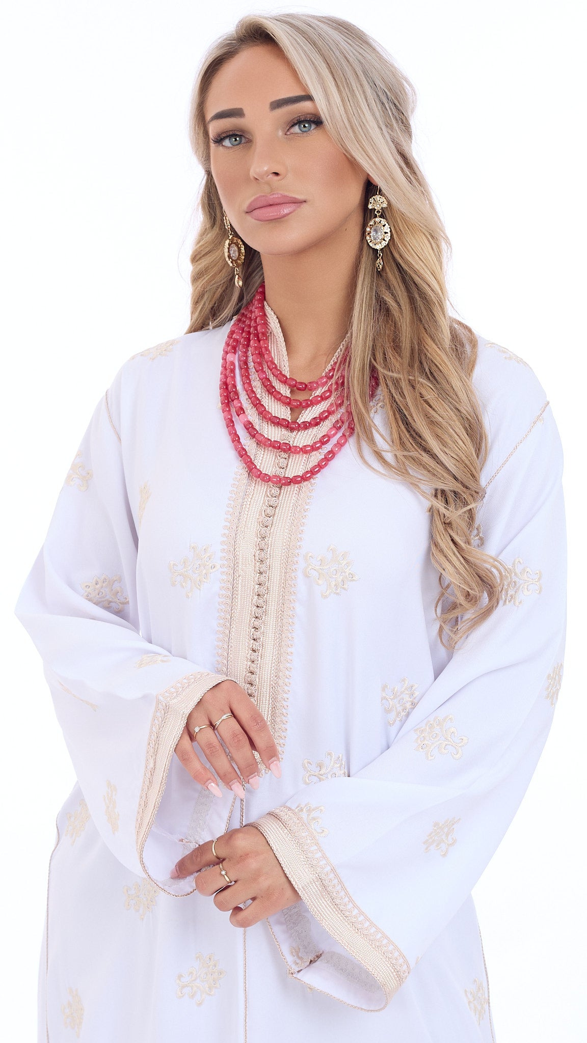 Caftan Sabreen White