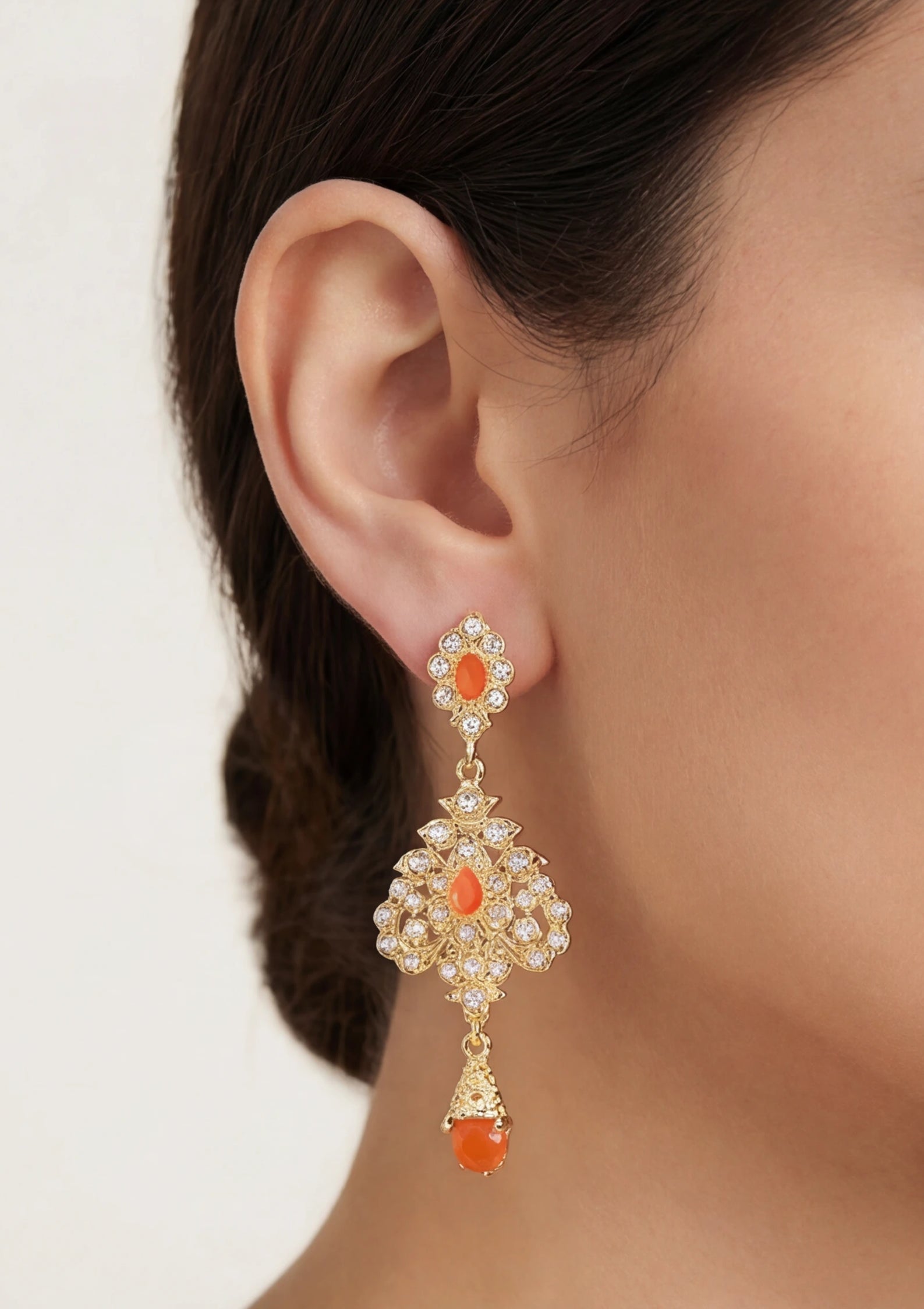 Orange Jiwon Earrings