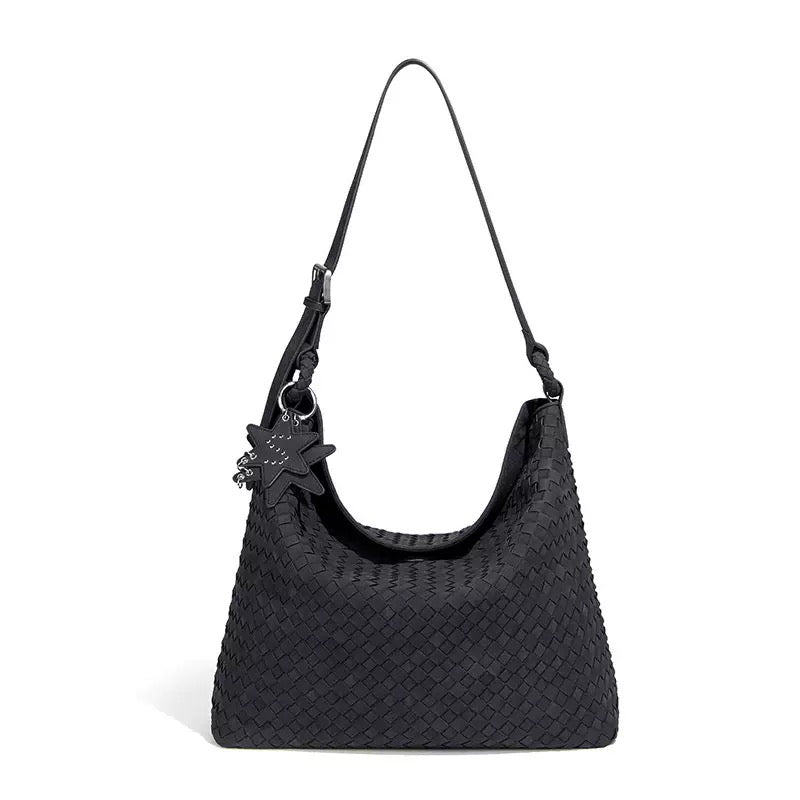 Suede Black Bag