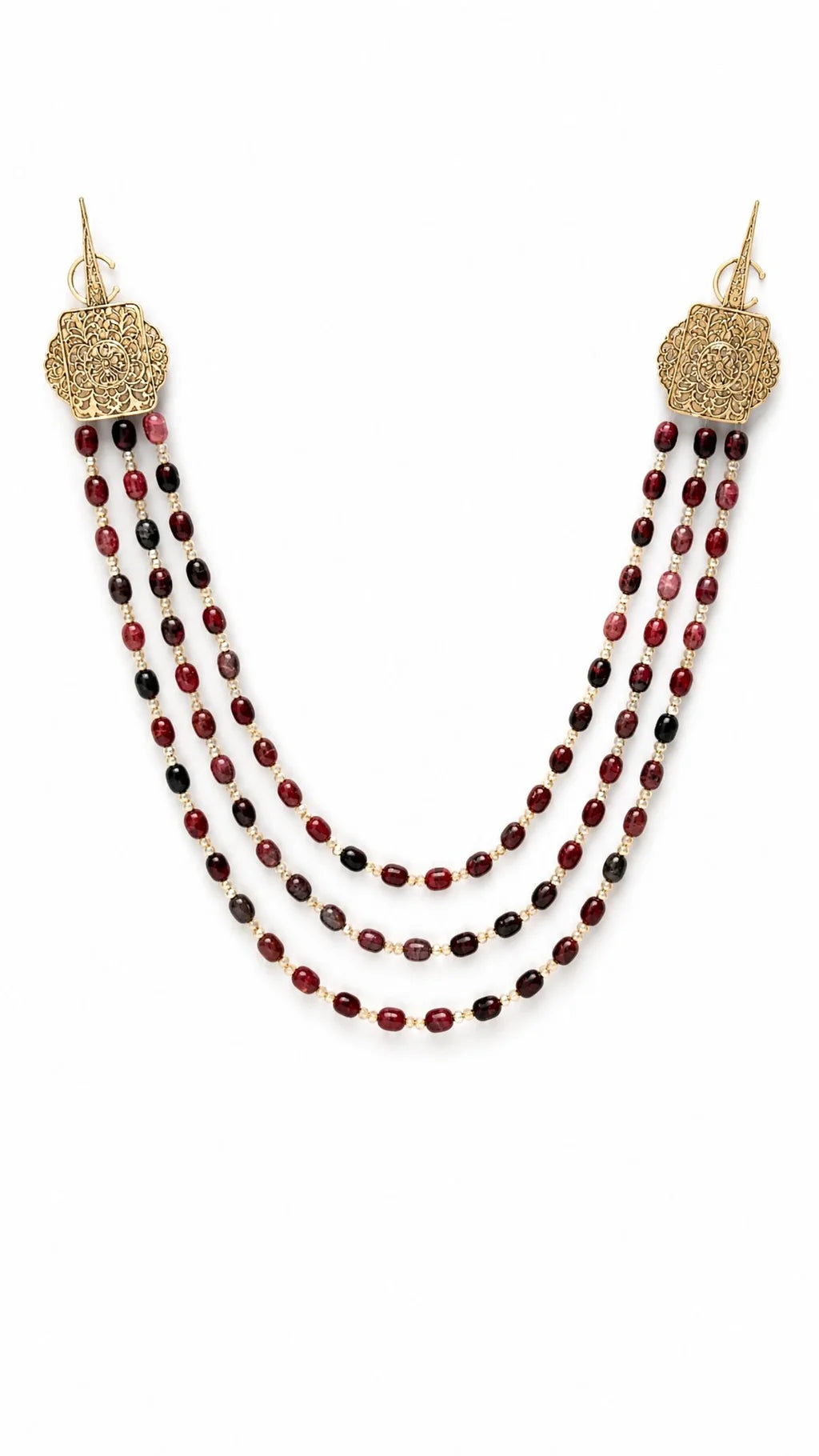 NIss Shoulder Necklace Bordeaux