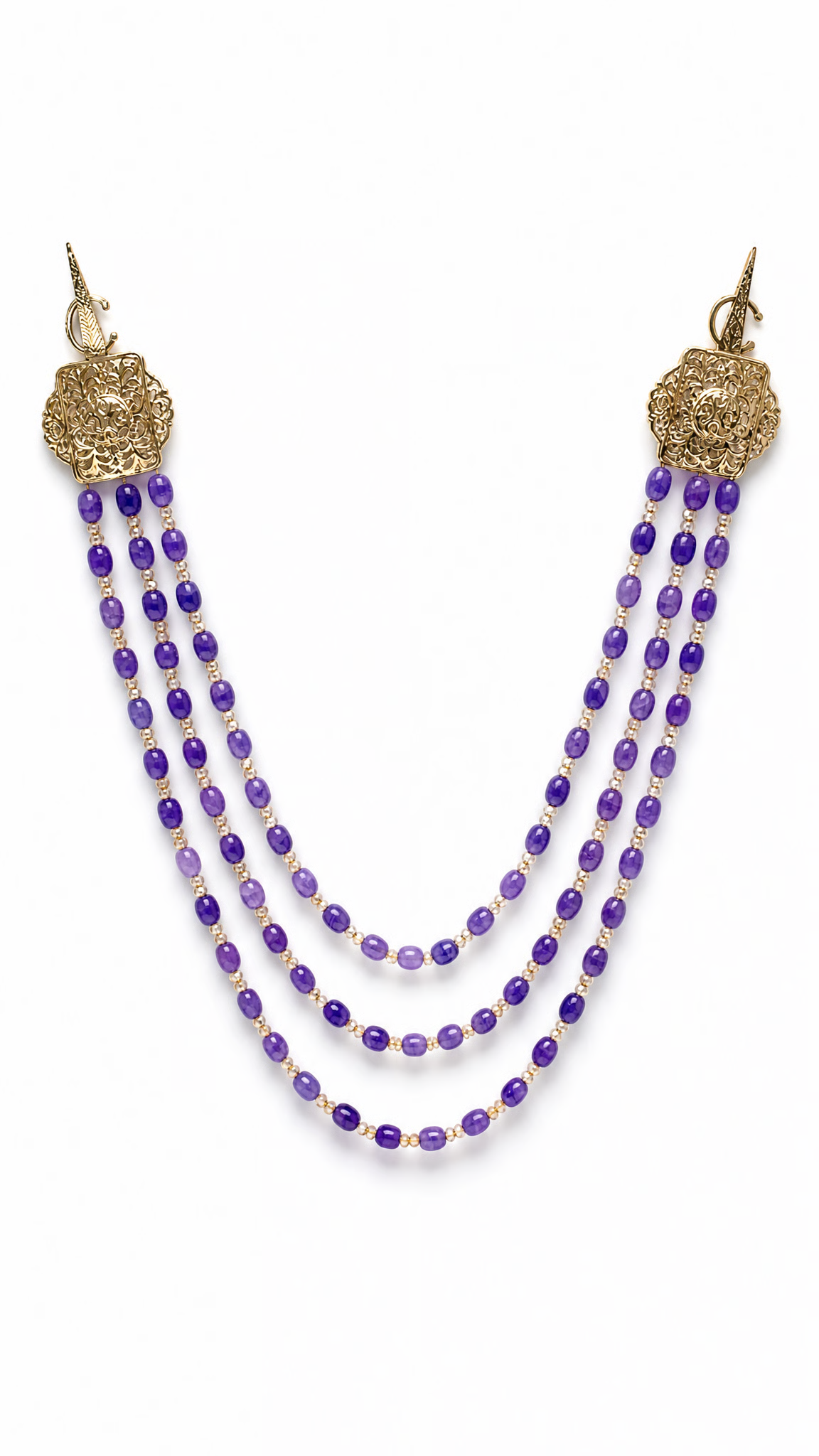 NIss Shoulder Necklace Purple