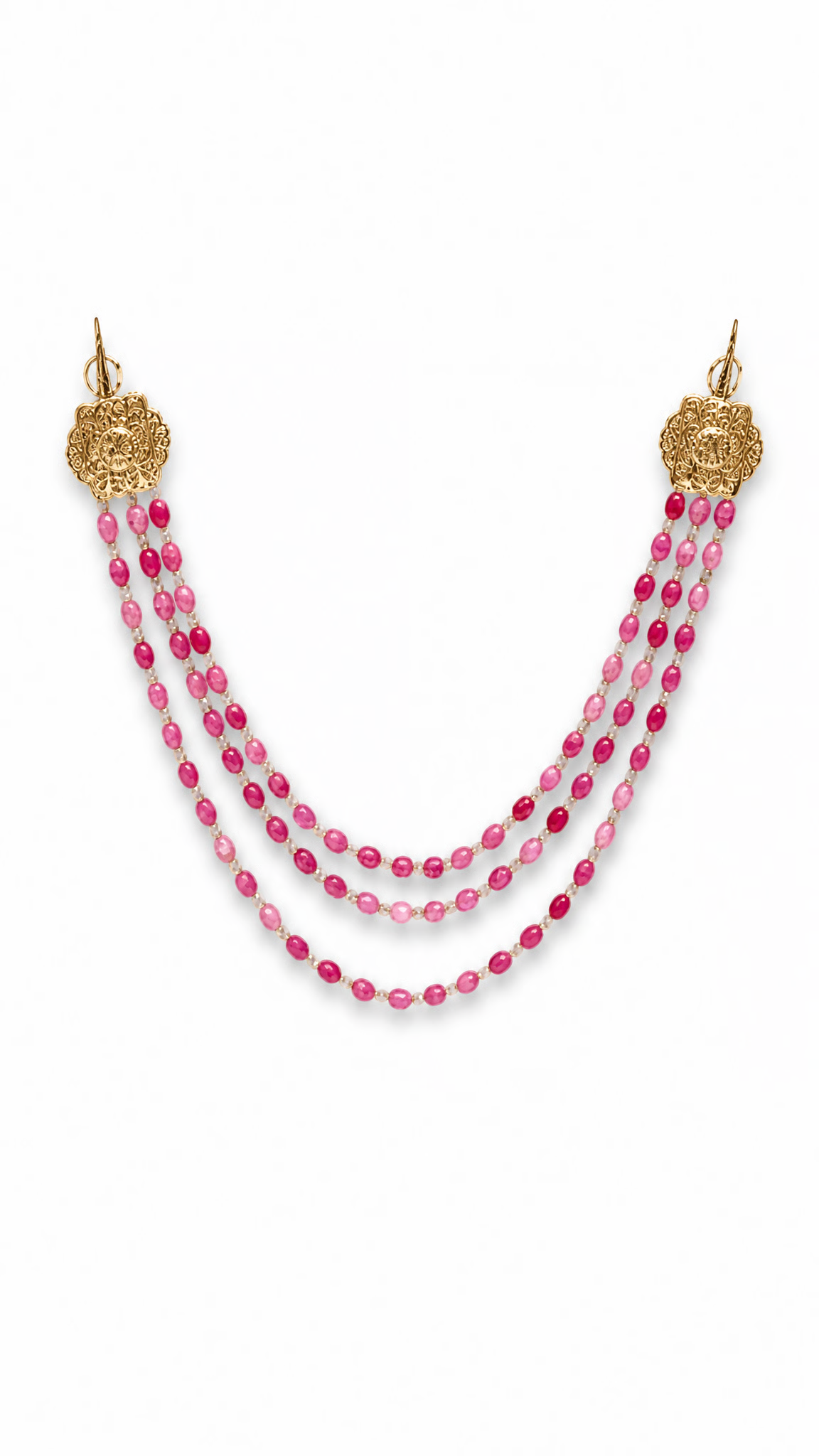 NIss Shoulder Necklace Magenta